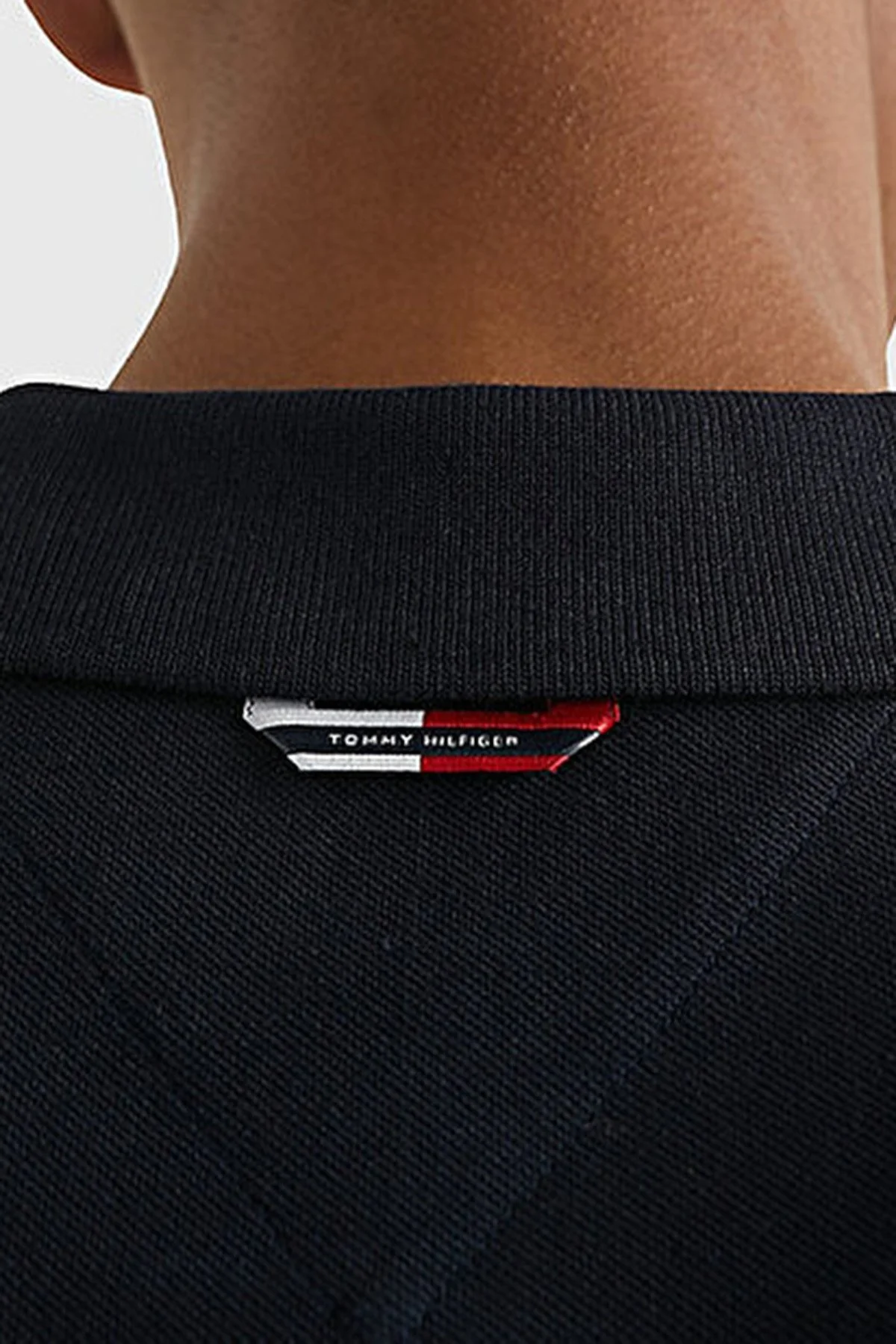 Tommy Hilfiger Logolu % 100 Pamuk Regular Fit Erkek Polo T Shirt MW0MW30755 DW5 LACİVERT - 4