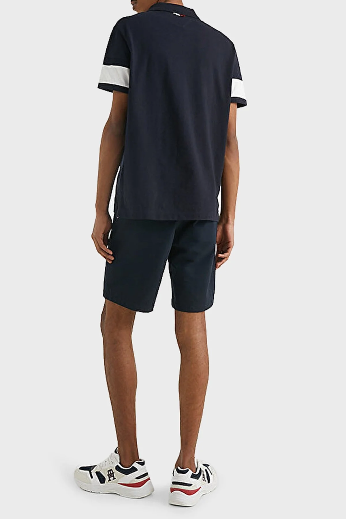Tommy Hilfiger Logolu % 100 Pamuk Regular Fit Erkek Polo T Shirt MW0MW30755 DW5 LACİVERT - 5