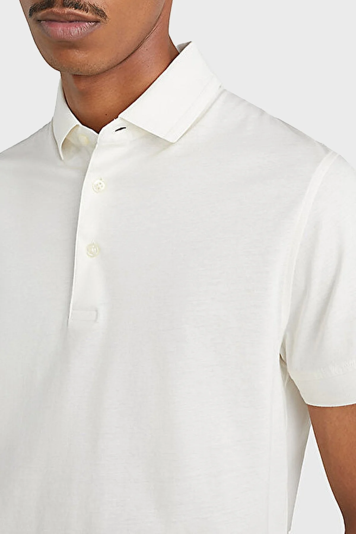 Tommy Hilfiger Logolu % 100 Pamuk Slim Fit Erkek Polo T Shirt MW0MW30758 YBI BEYAZ - 2