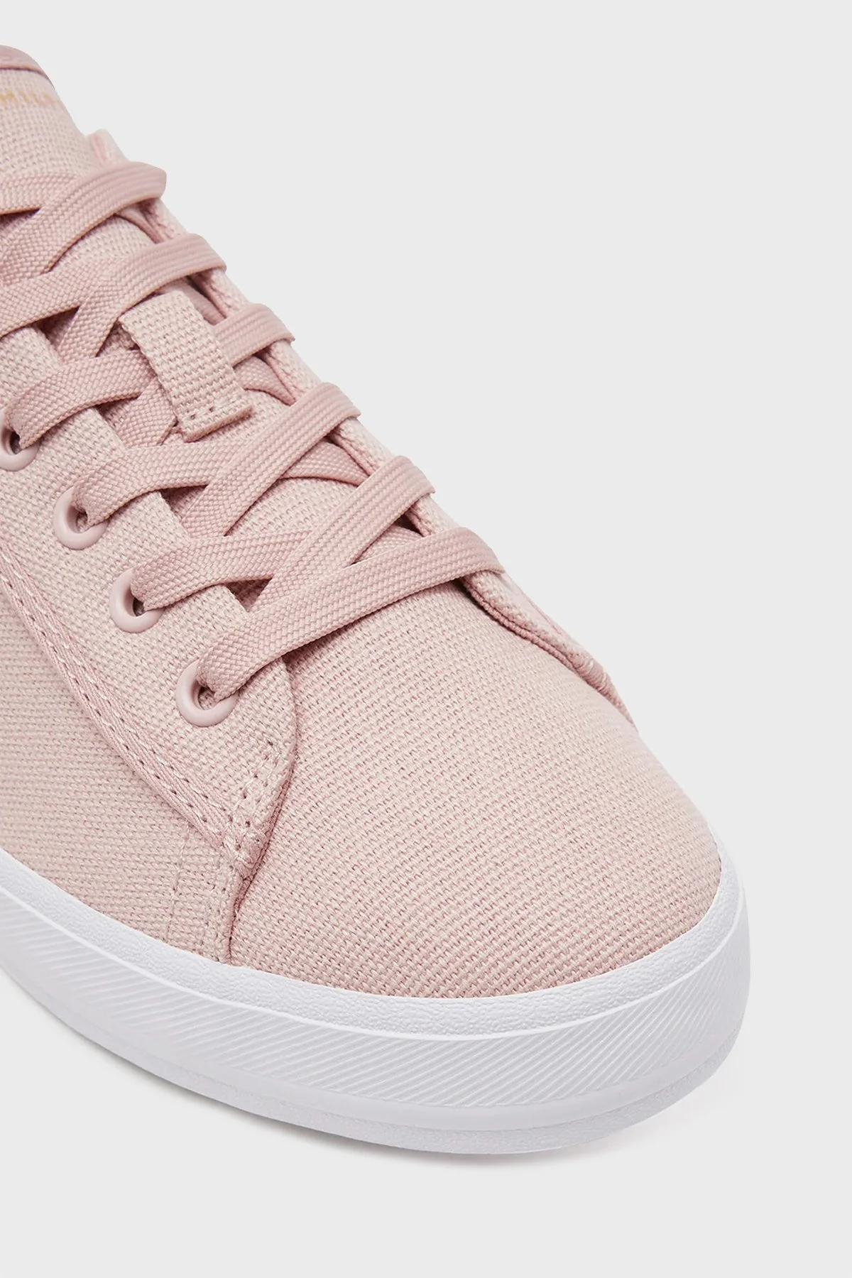 Tommy Hilfiger Logolu % 100 Pamuk Sneaker Kadın Ayakkabı FW0FW08647 TQN AÇIK PEMBE - 5