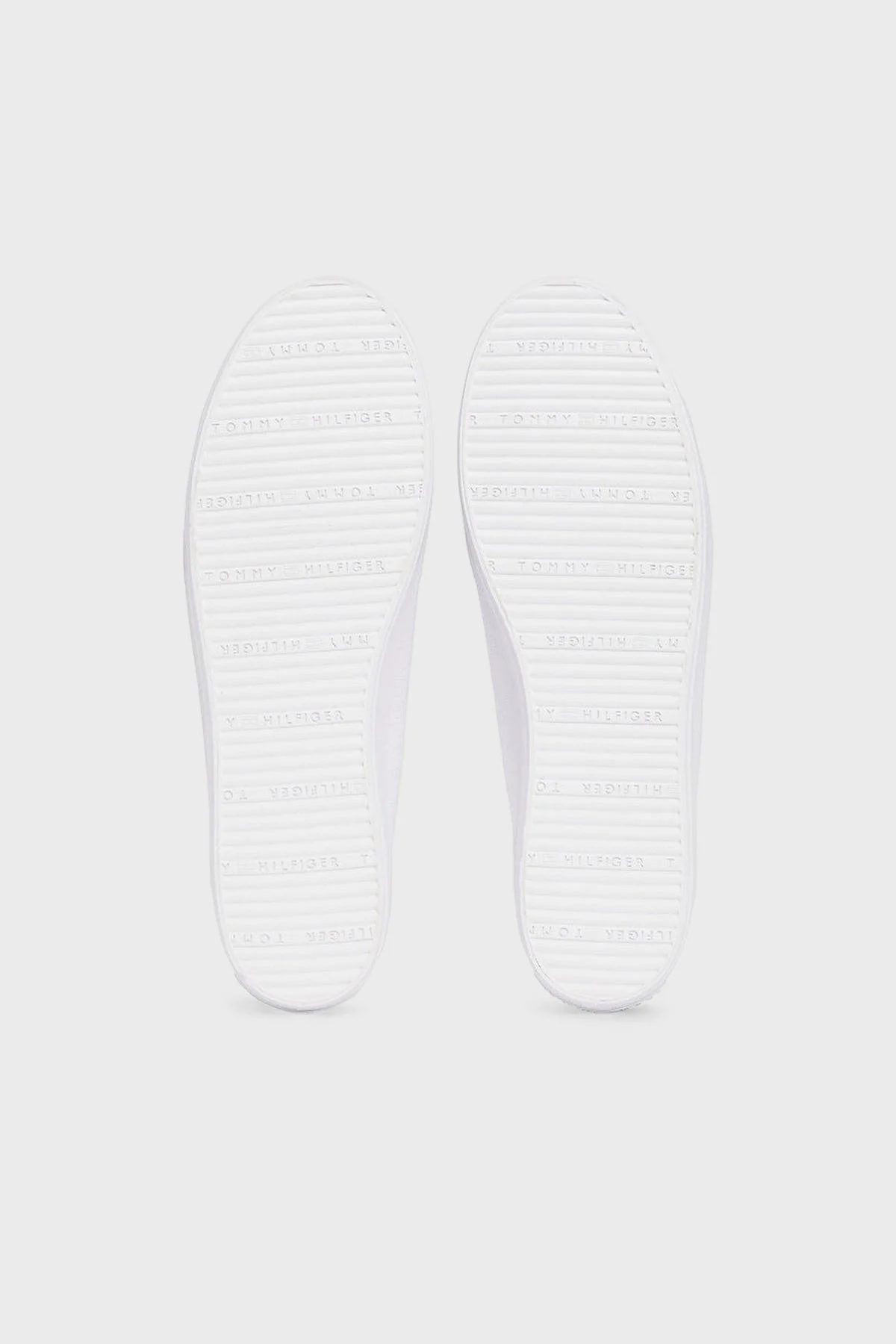 Tommy Hilfiger Logolu % 100 Pamuk Sneaker Bayan Ayakkabı FW0FW08647 YBS BEYAZ - 7