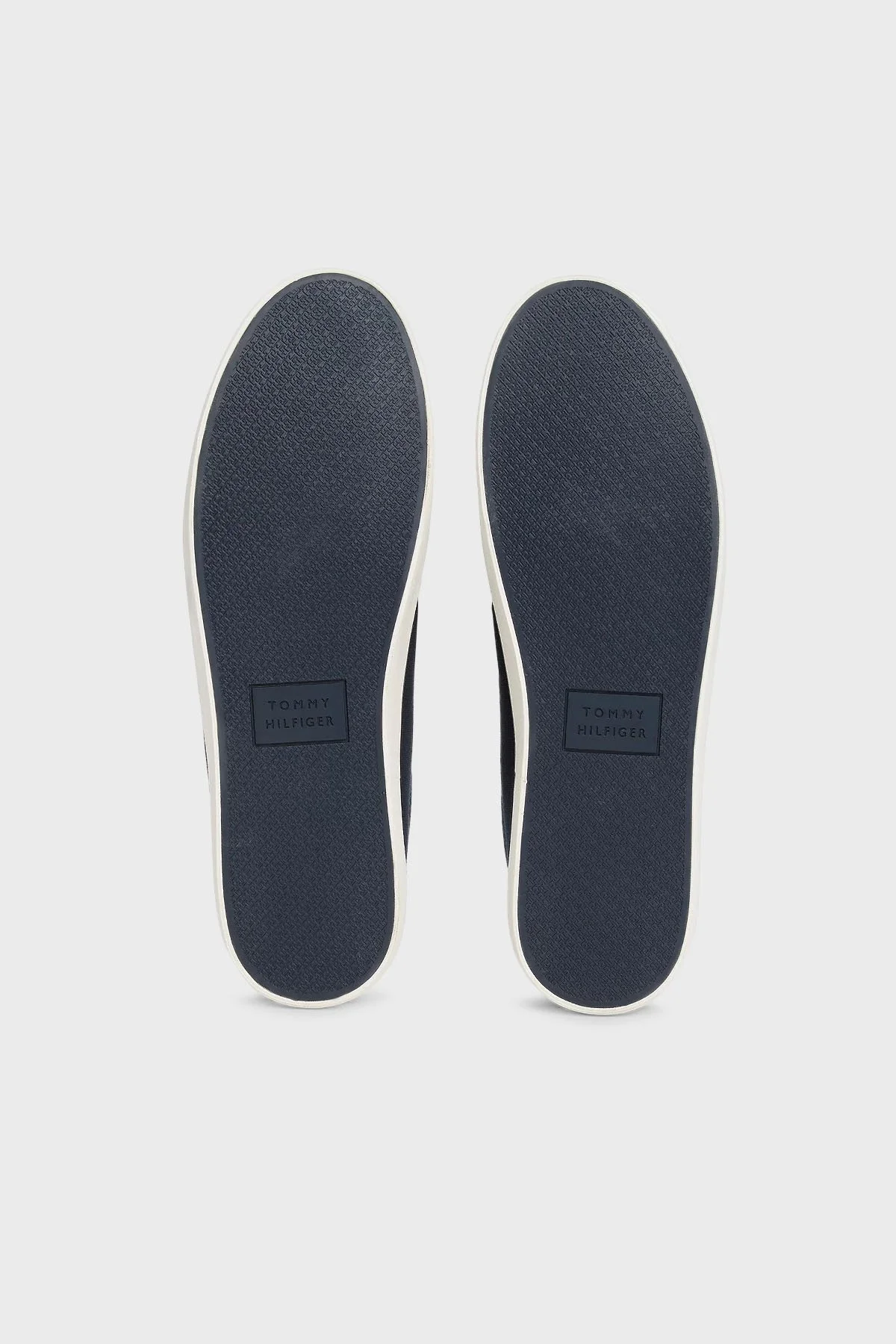 Tommy Hilfiger Logolu % 100 Pamuk Sneaker Erkek Ayakkabı FM0FM05396 DW5 LACİVERT - 7