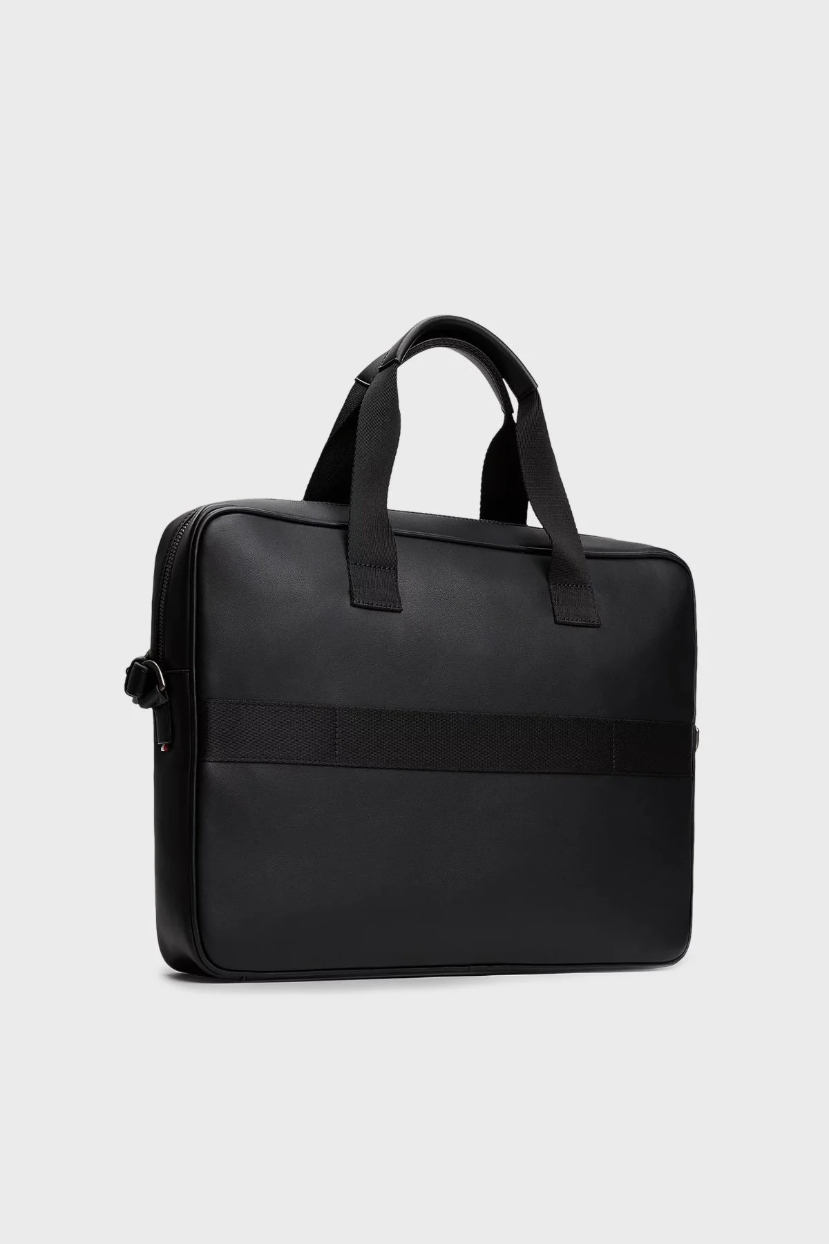 Tommy Hilfiger Logolu Ayarlanabilir Askılı 17 İnç Erkek Laptop Çantası AM0AM13491 BDS SİYAH - 3