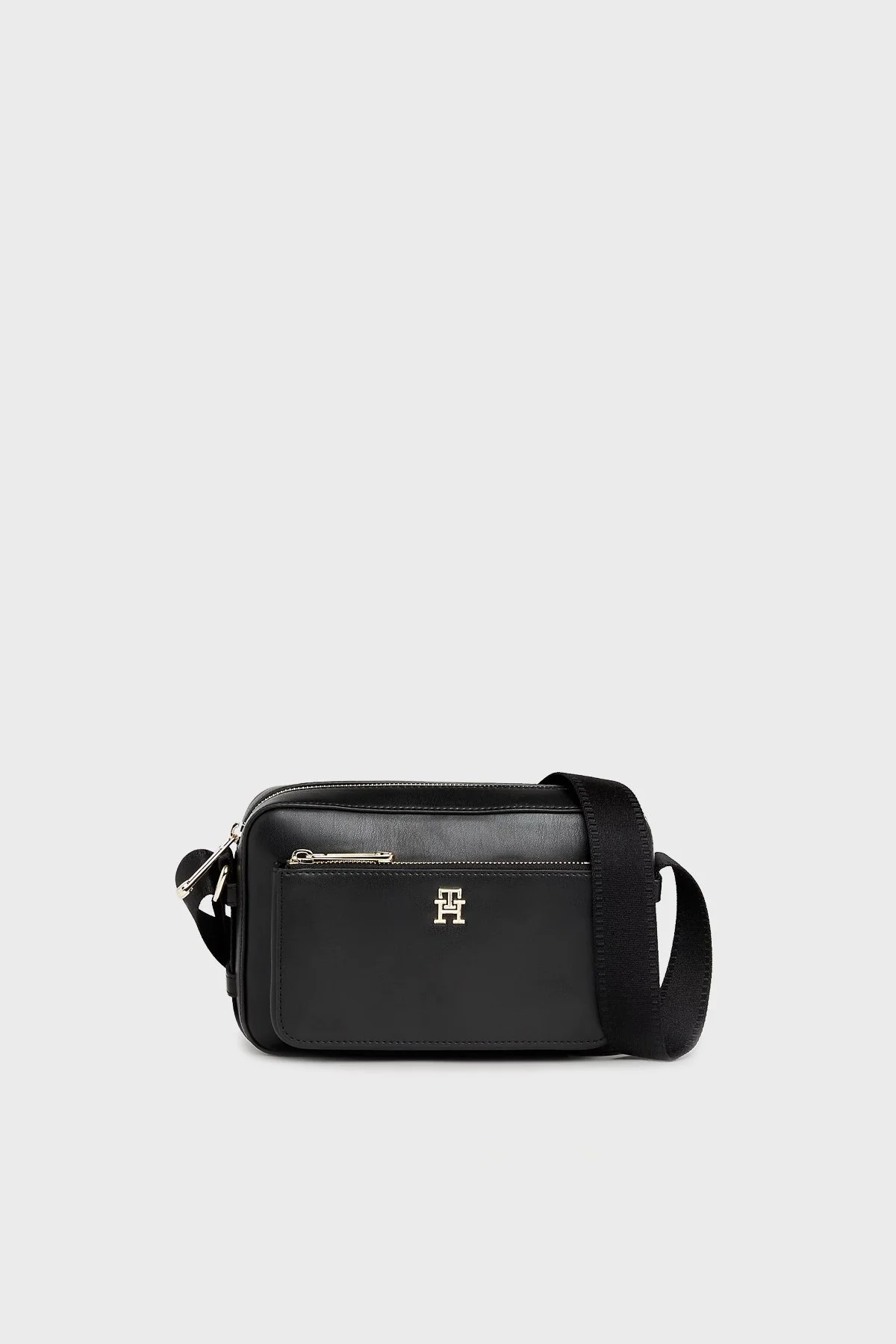 Tommy Hilfiger Logolu Ayarlanabilir Askılı Bayan Çanta AW0AW15991 BDS SİYAH - 1
