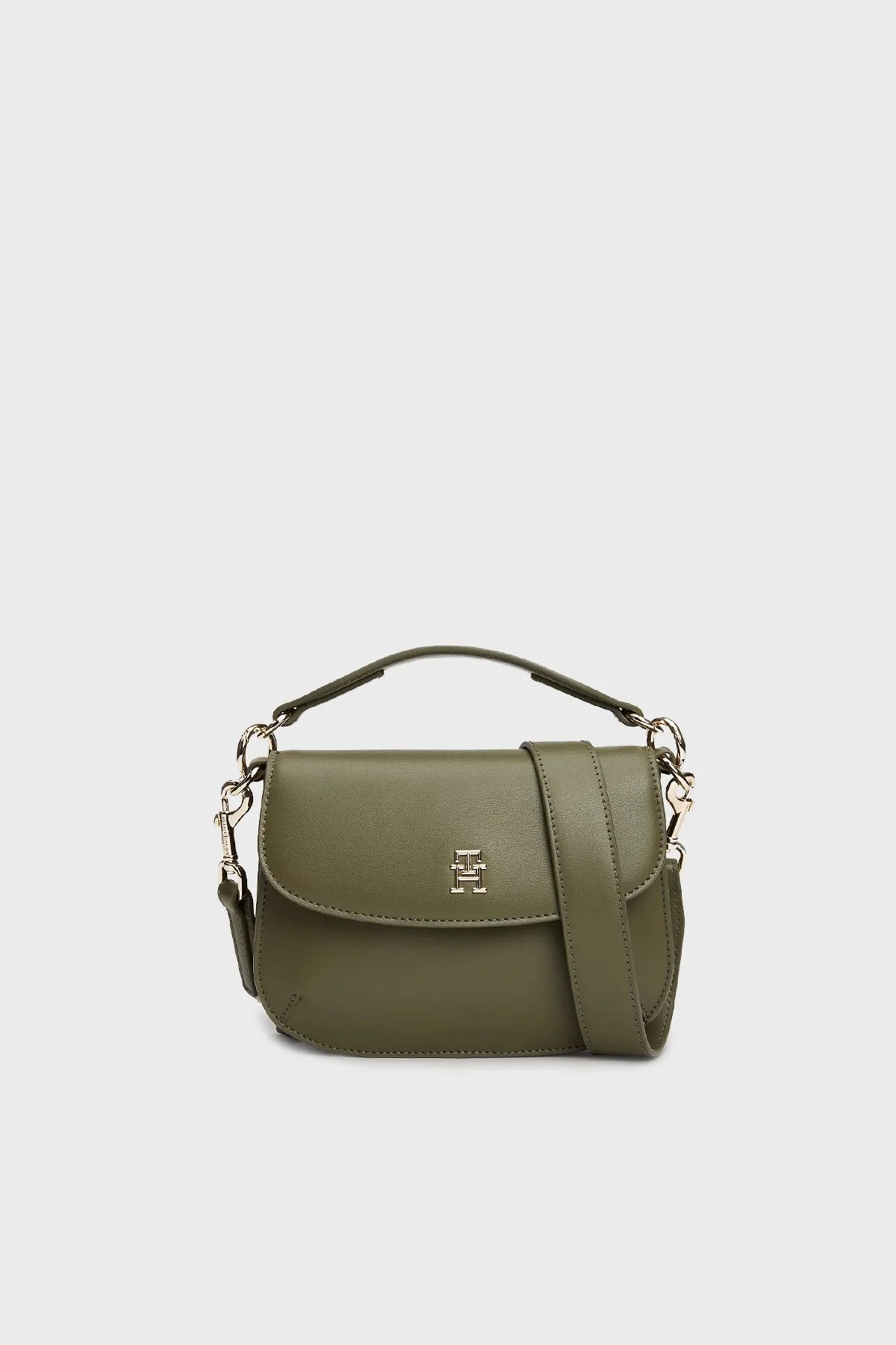 Tommy Hilfiger Logolu Ayarlanabilir Askılı Bayan Çanta AW0AW16686 MSH YEŞİL - 1
