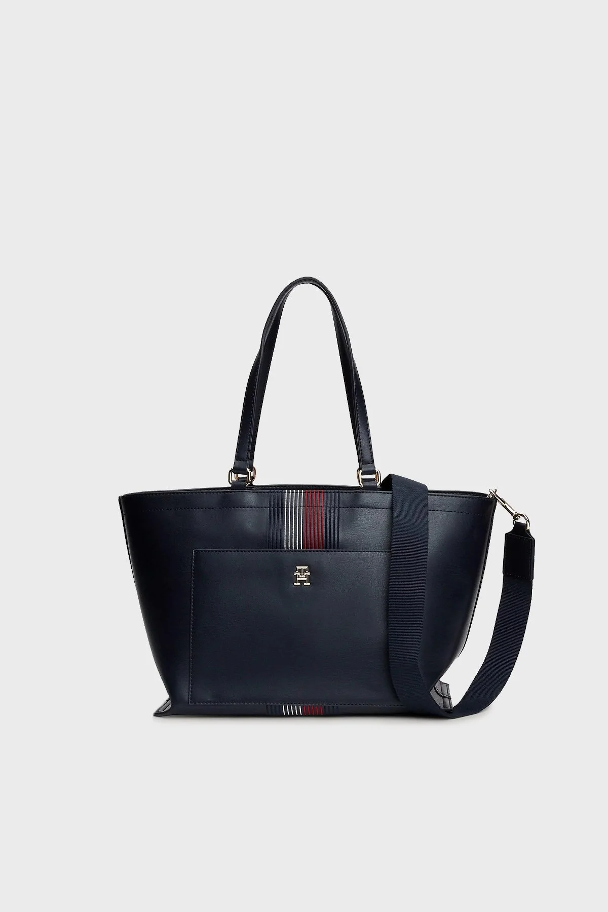 Tommy Hilfiger Logolu Ayarlanabilir Askılı Bayan Çanta AW0AW16704 DW6 LACİVERT - 1
