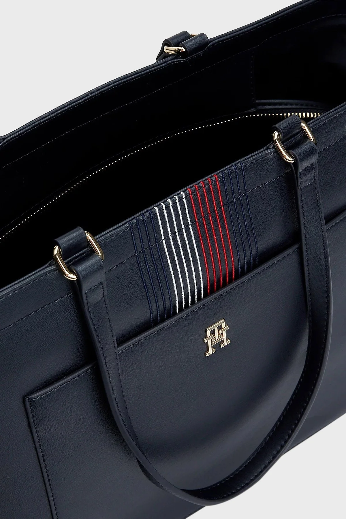 Tommy Hilfiger Logolu Ayarlanabilir Askılı Bayan Çanta AW0AW16704 DW6 LACİVERT - 4