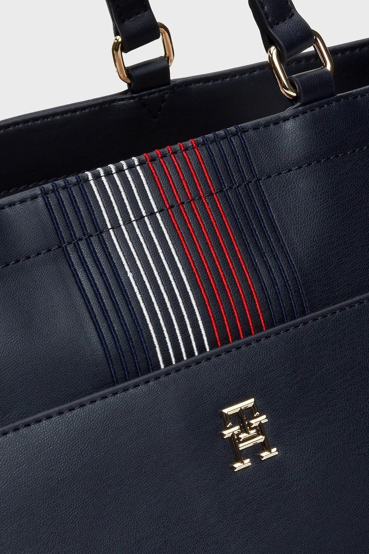 Tommy Hilfiger Logolu Ayarlanabilir Askılı Bayan Çanta AW0AW16704 DW6 LACİVERT - 5