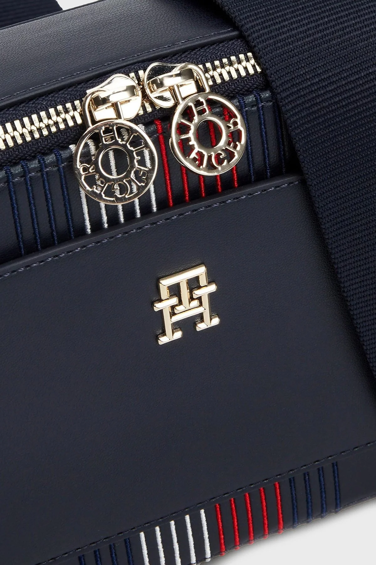 Tommy Hilfiger Logolu Ayarlanabilir Askılı Bayan Çanta AW0AW16712 DW6 LACİVERT - 5