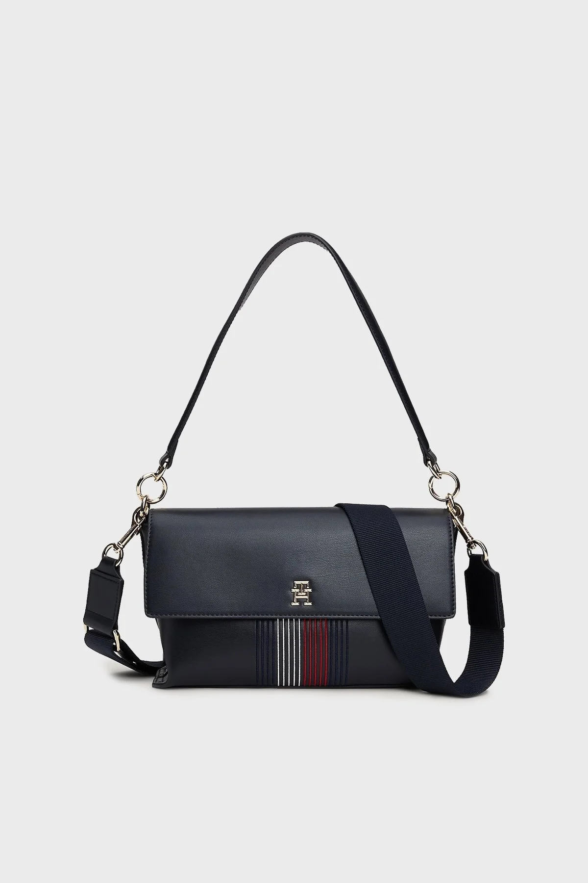 Tommy Hilfiger Logolu Ayarlanabilir Askılı Bayan Çanta AW0AW16795 DW6 LACİVERT - 1