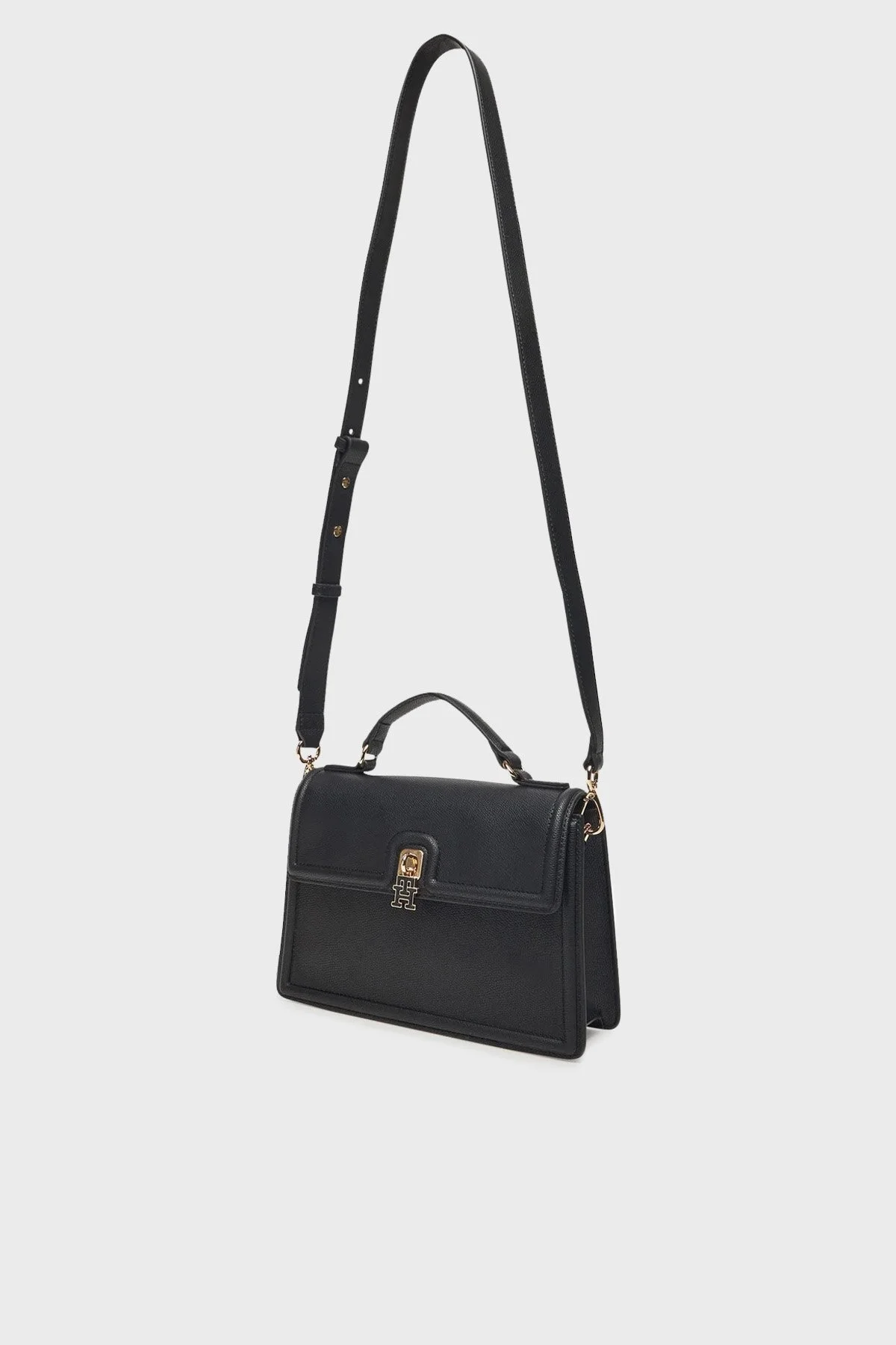 Tommy Hilfiger Logolu Ayarlanabilir Askılı Bayan Çanta AW0AW17176 BDS SİYAH - 3