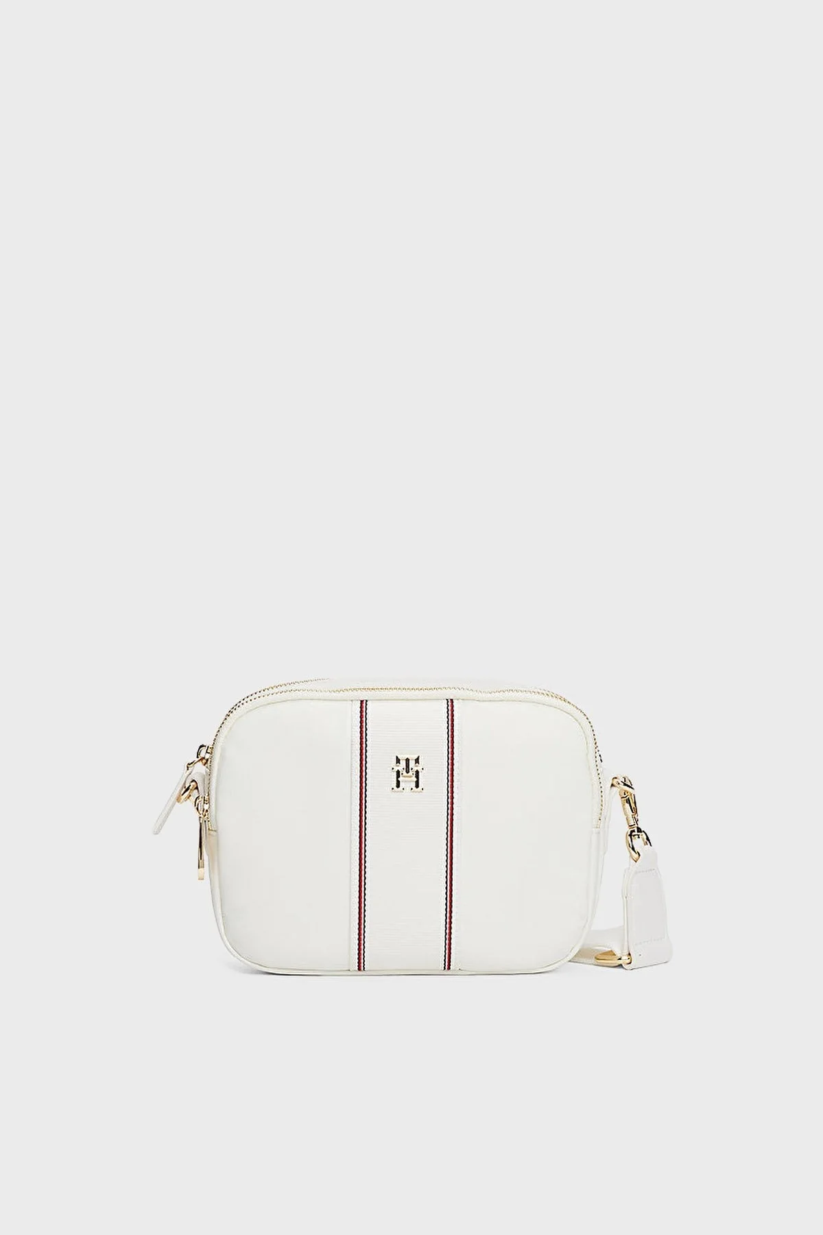 Tommy Hilfiger Logolu Ayarlanabilir Askılı Bayan Çanta AW0AW17230 YBL BEYAZ - 1