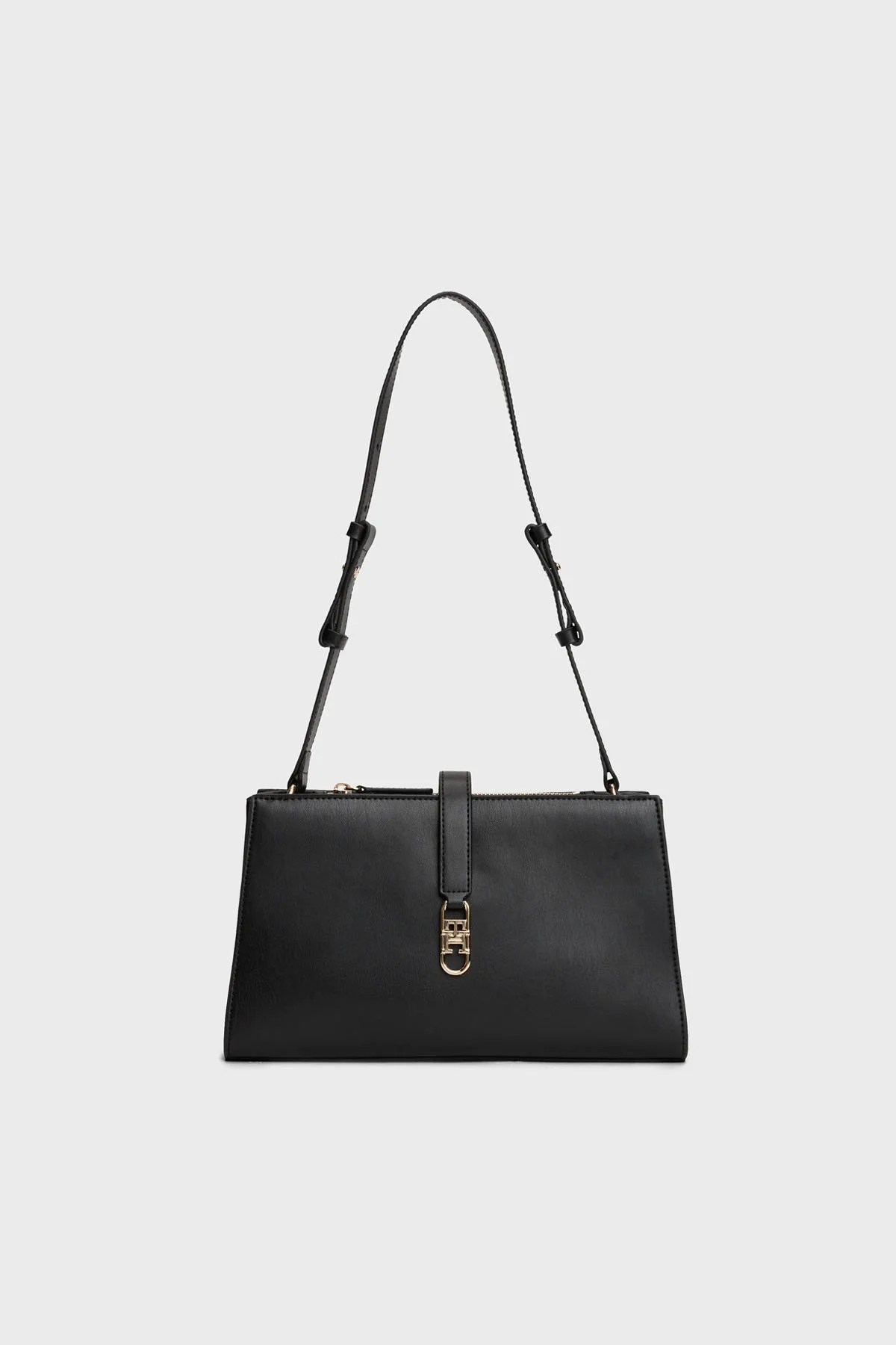 Tommy Hilfiger Logolu Ayarlanabilir Askılı Bayan Çanta AW0AW17718 BDS SİYAH - 1
