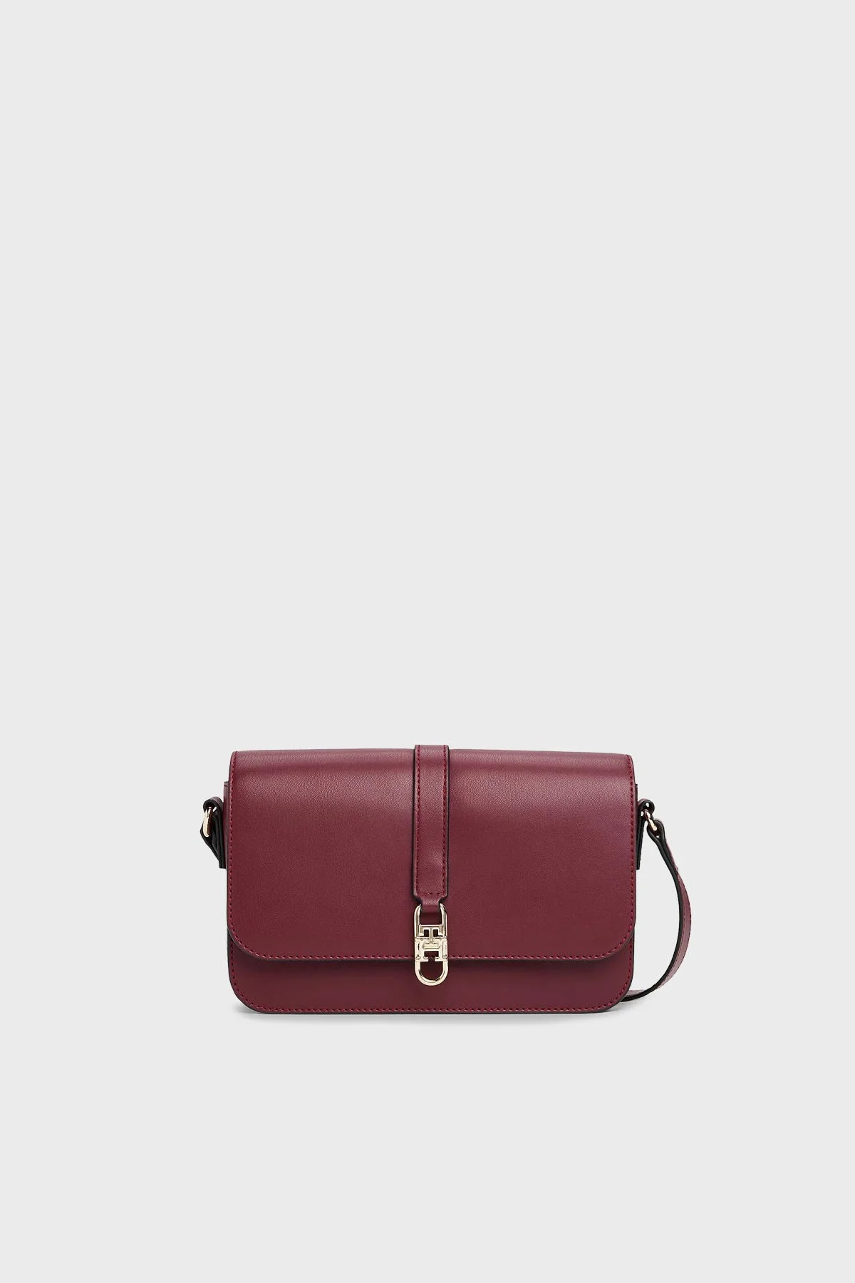 Tommy Hilfiger Logolu Ayarlanabilir Askılı Bayan Çanta AW0AW17723 VLP BORDO - 1