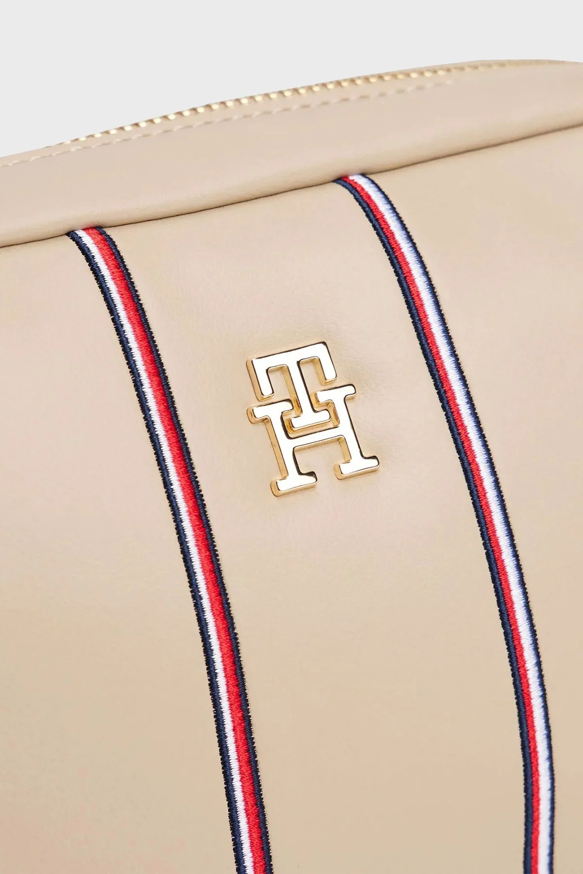 Tommy Hilfiger Logolu Ayarlanabilir Askılı Bayan Çanta AW0AW17997 0F4 BEJ - 5