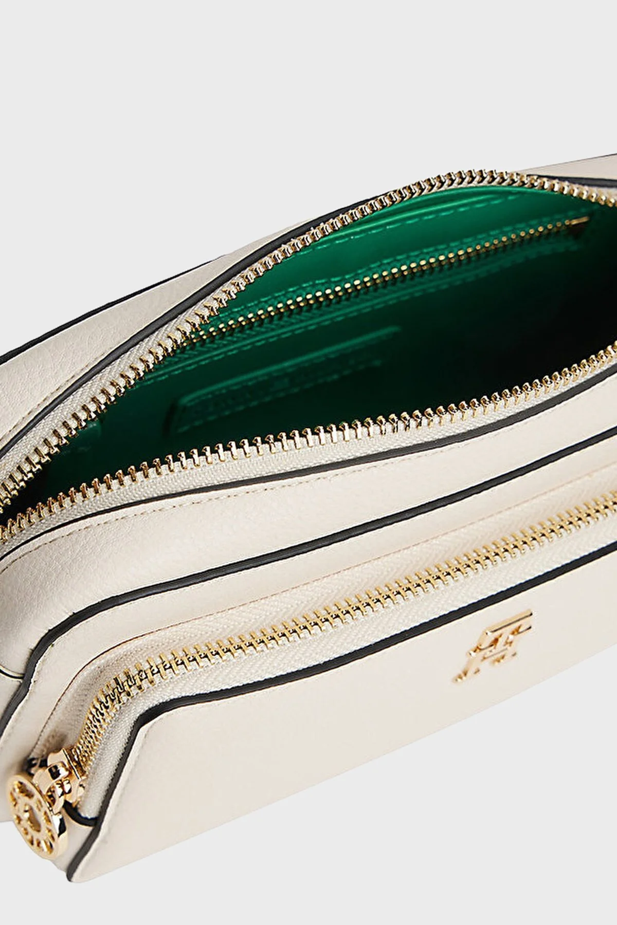 Tommy Hilfiger Logolu Ayarlanabilir Askılı Bayan Çanta AW0AW18120 AEO BEJ - 4