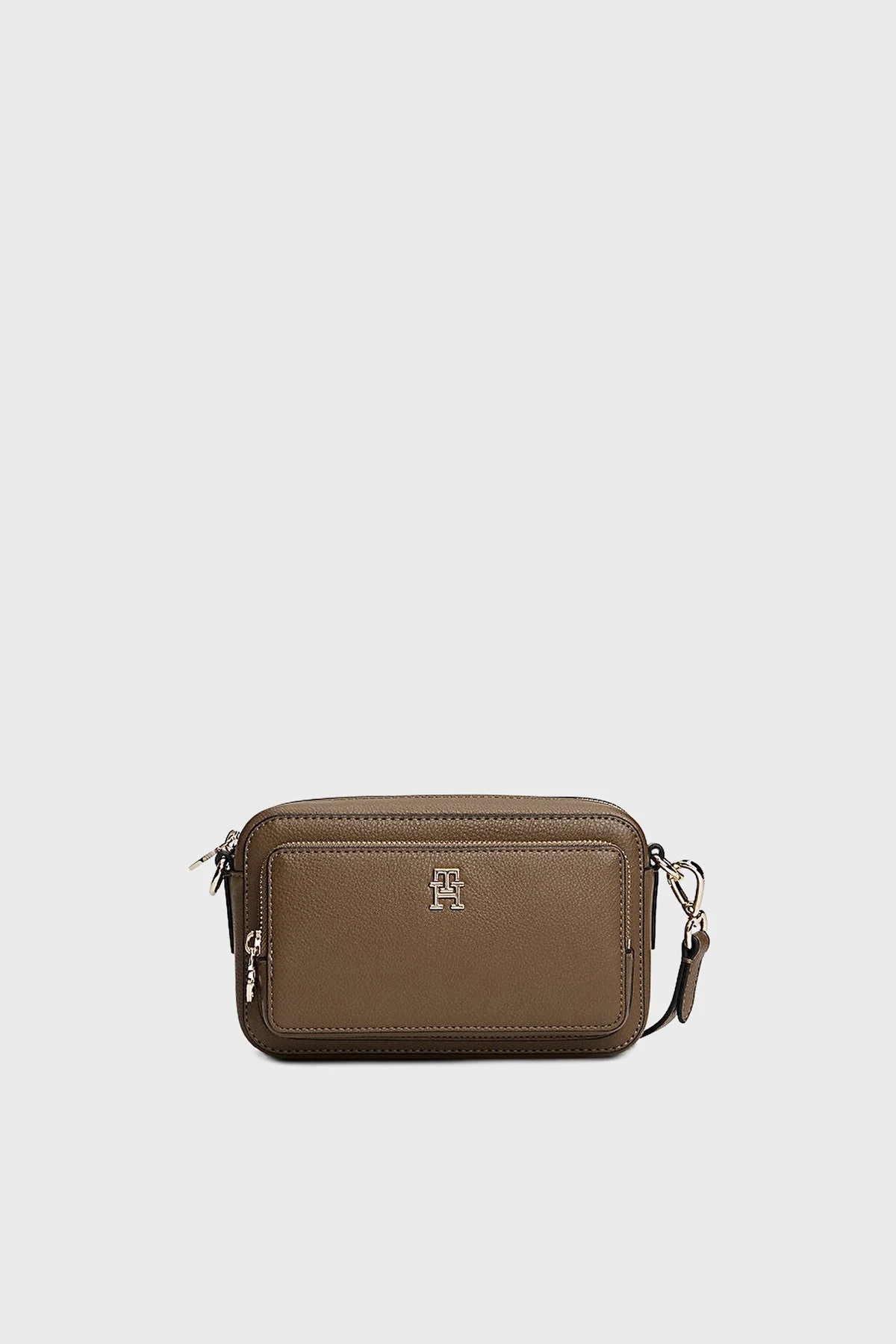 Tommy Hilfiger Logolu Ayarlanabilir Askılı Bayan Çanta AW0AW18120 R07 VİZON - 1