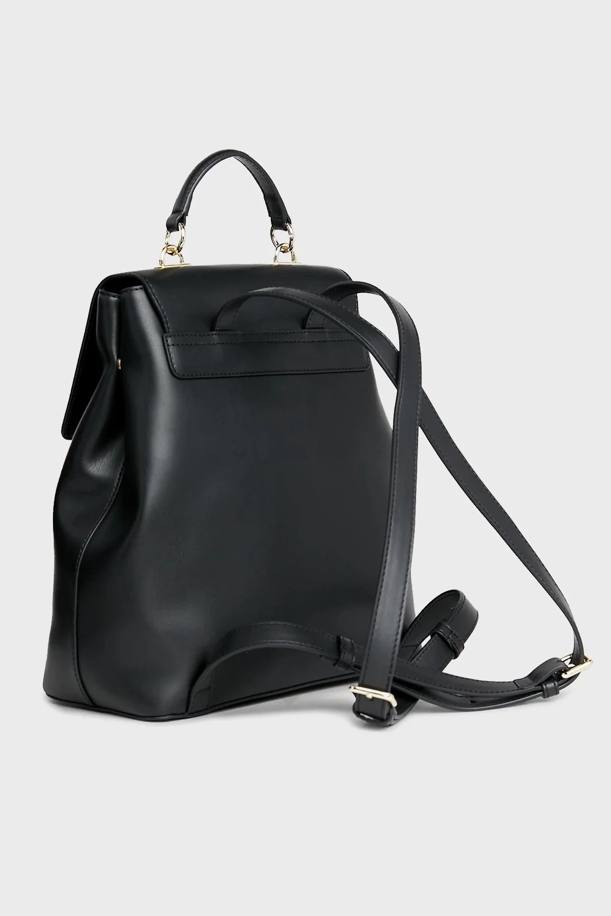 Tommy Hilfiger Logolu Ayarlanabilir Askılı Bayan Sırt Çantası AW0AW15722 BDS SİYAH - 3