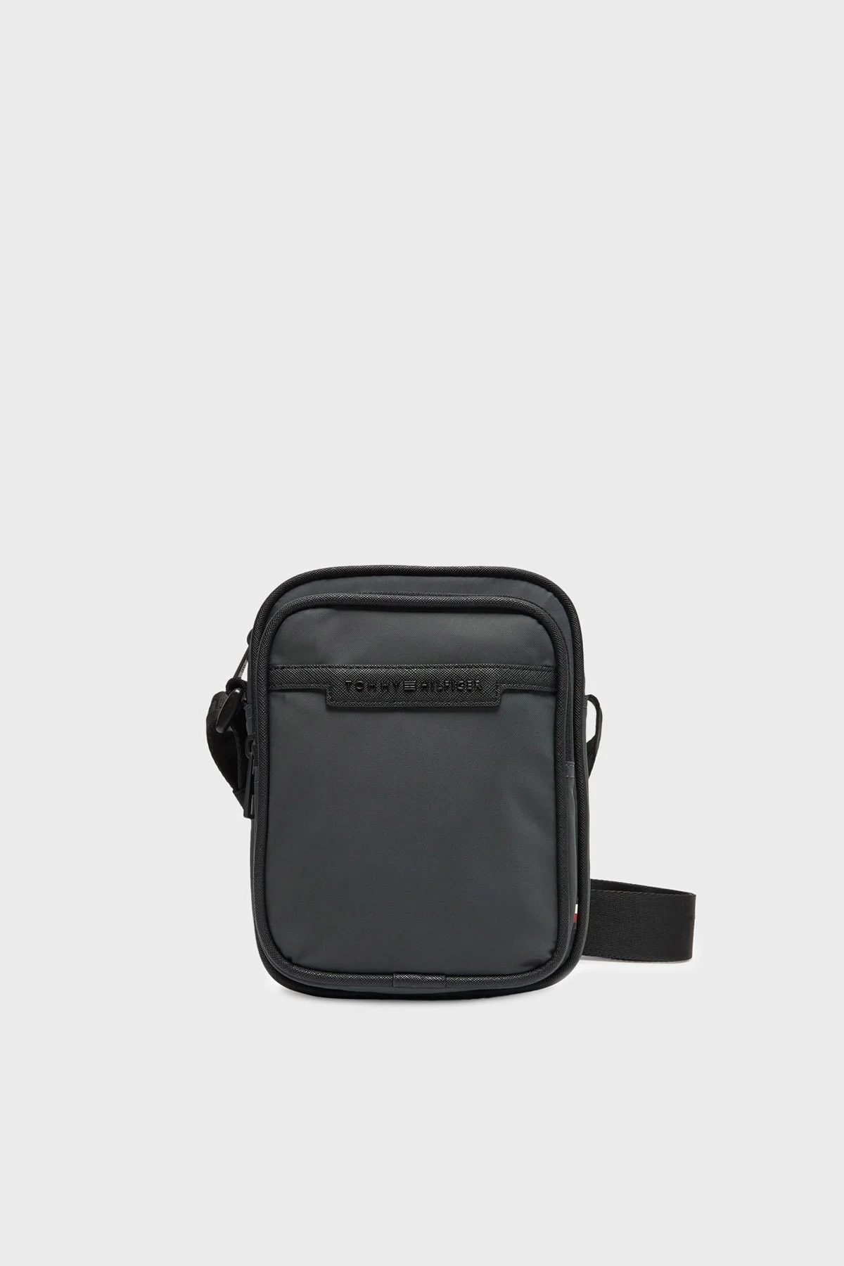 Tommy Hilfiger Logolu Ayarlanabilir Askılı Erkek Çanta AM0AM13465 PSM KOYU GRİ - 1