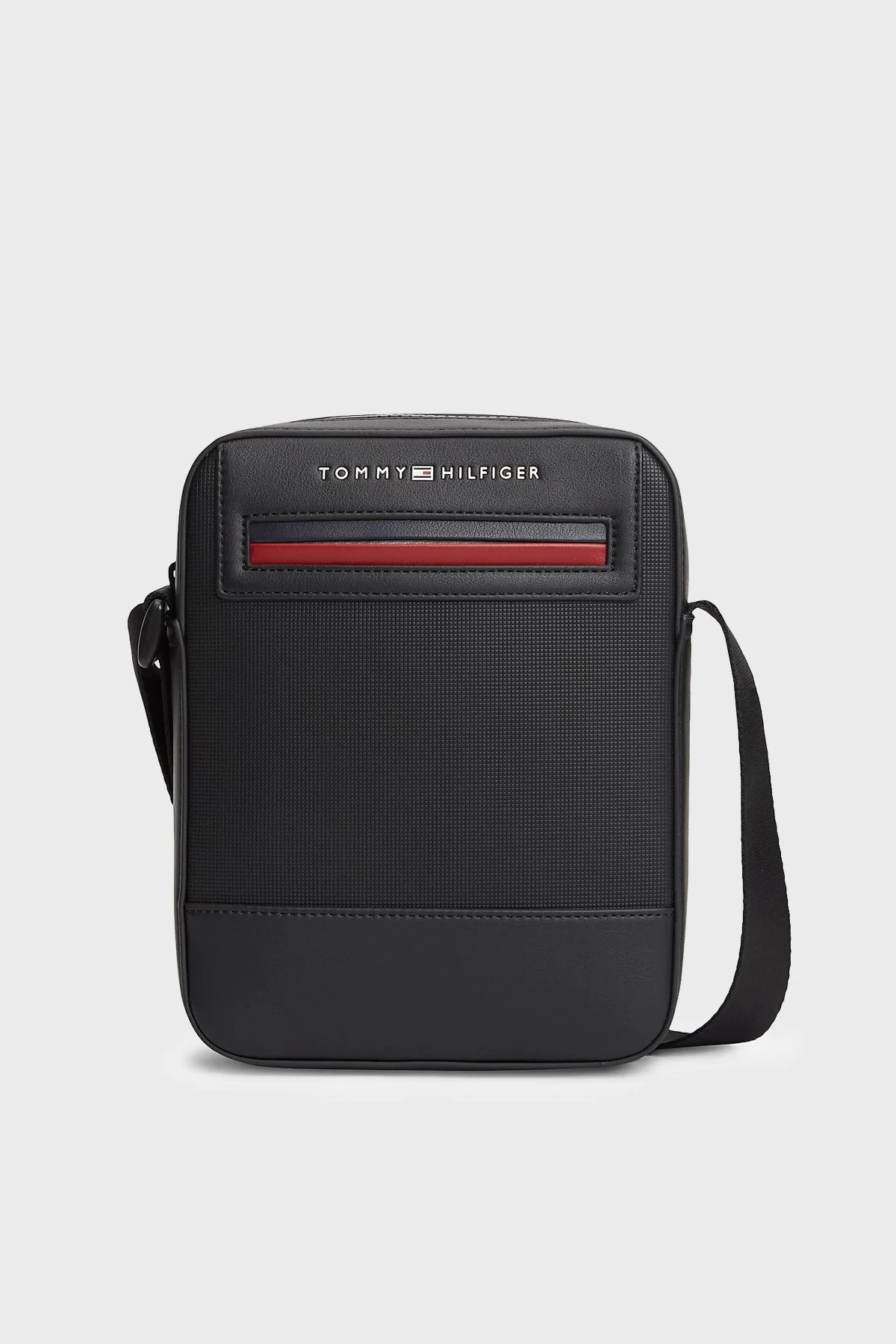 Tommy Hilfiger Logolu Ayarlanabilir Askılı Erkek Çanta AM0AM14156 BDS SİYAH - 1