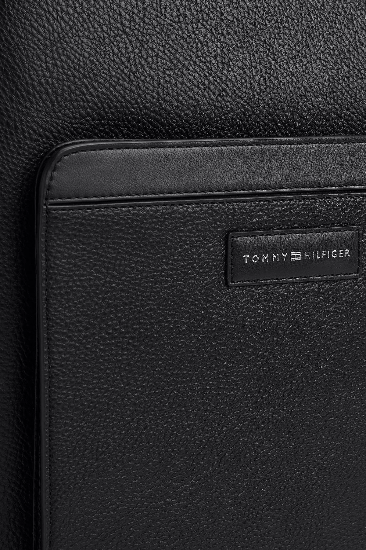 Tommy Hilfiger Logolu Ayarlanabilir Askılı Erkek Sırt Çantası AM0AM12713 BDS SİYAH - 8