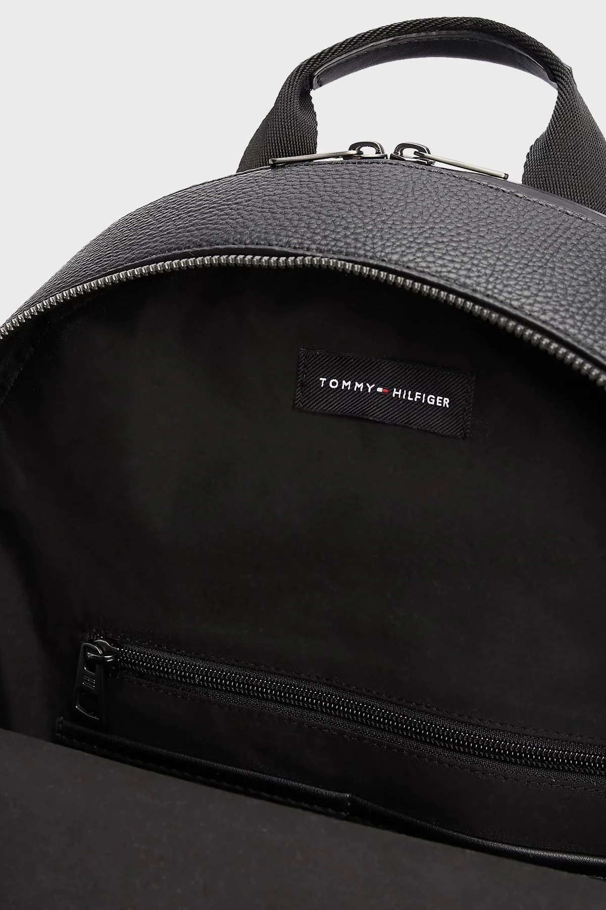 Tommy Hilfiger Logolu Ayarlanabilir Askılı Erkek Sırt Çantası AM0AM12713 BDS SİYAH - 9