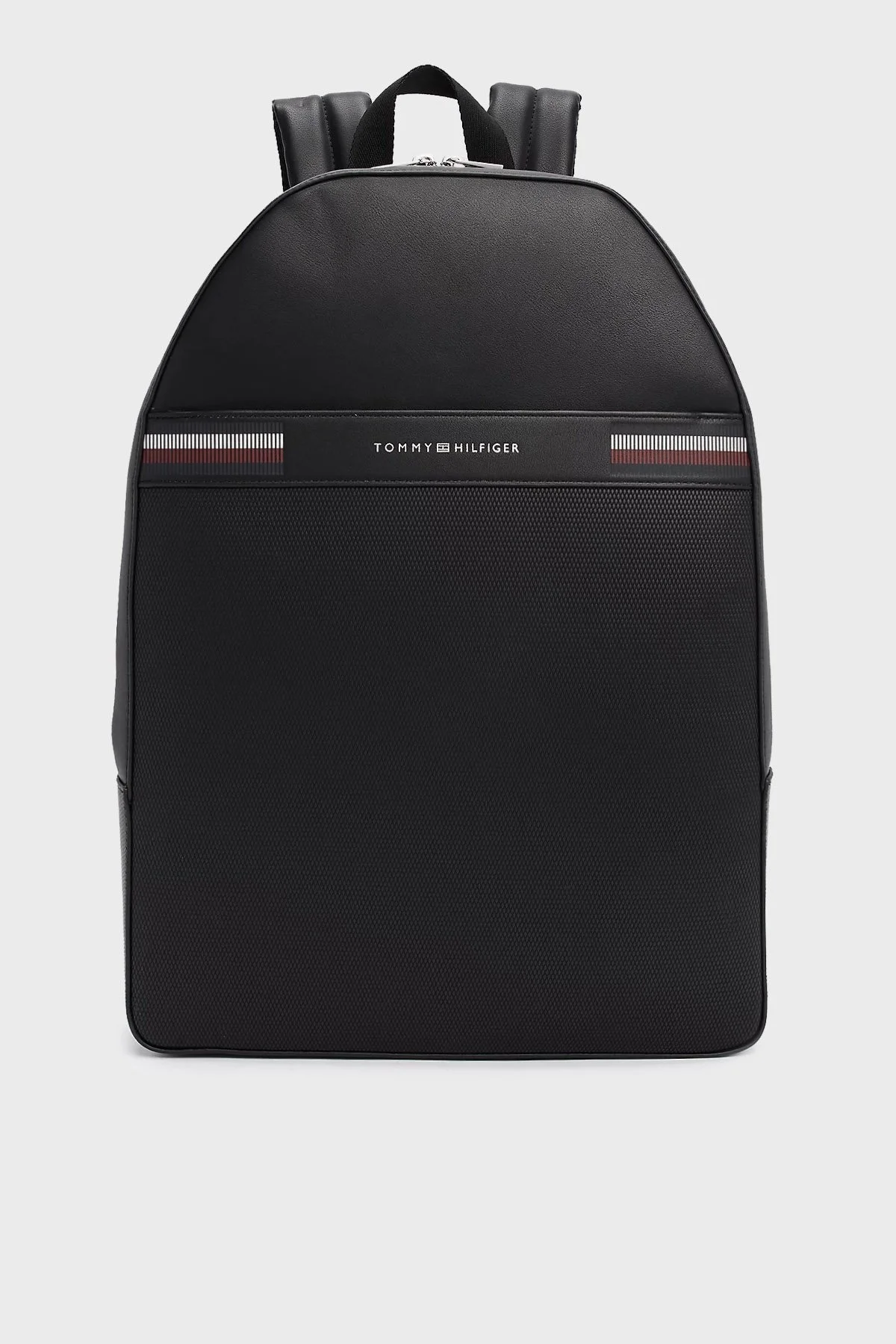 Tommy Hilfiger Logolu Ayarlanabilir Askılı Erkek Sırt Çantası AM0AM12725 BDS SİYAH - 1