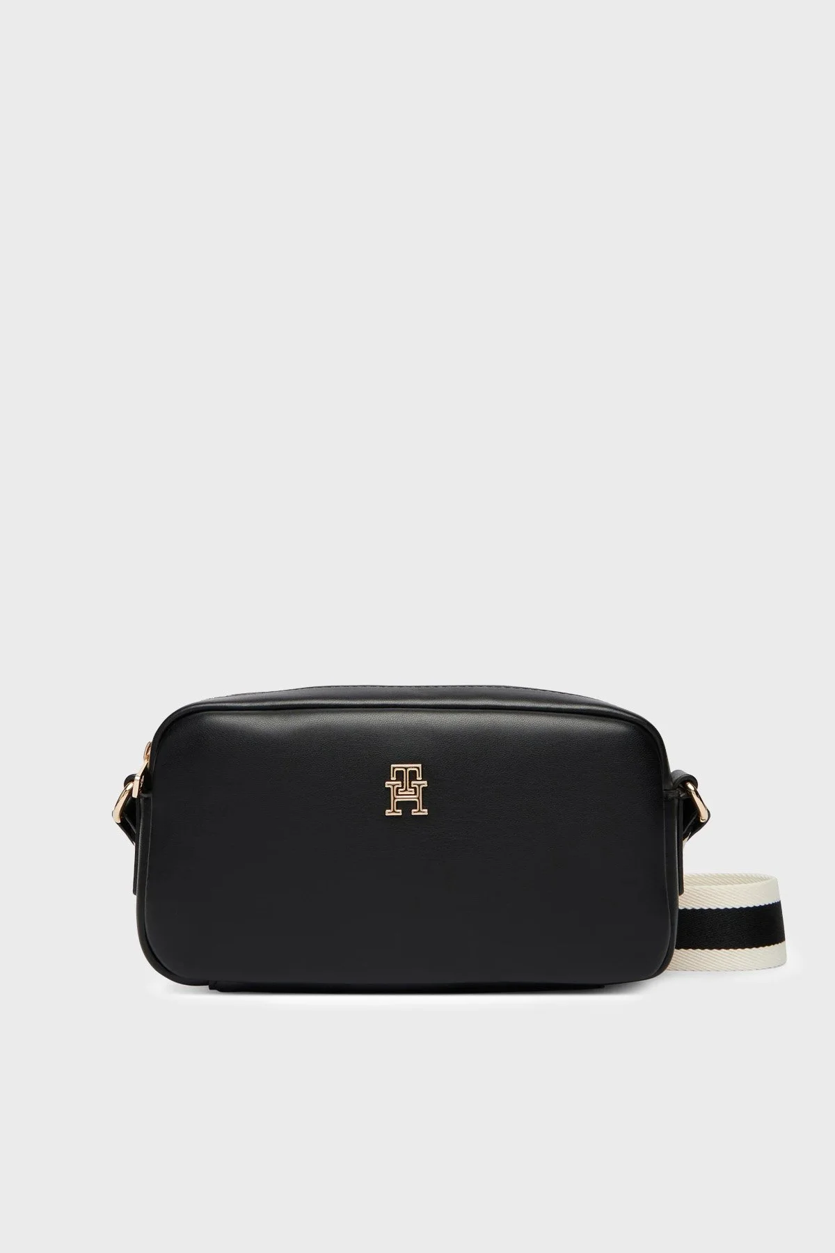 Tommy Hilfiger Logolu Ayarlanabilir Askılı Kadın Çanta AW0AW18370 BDS SİYAH - 1