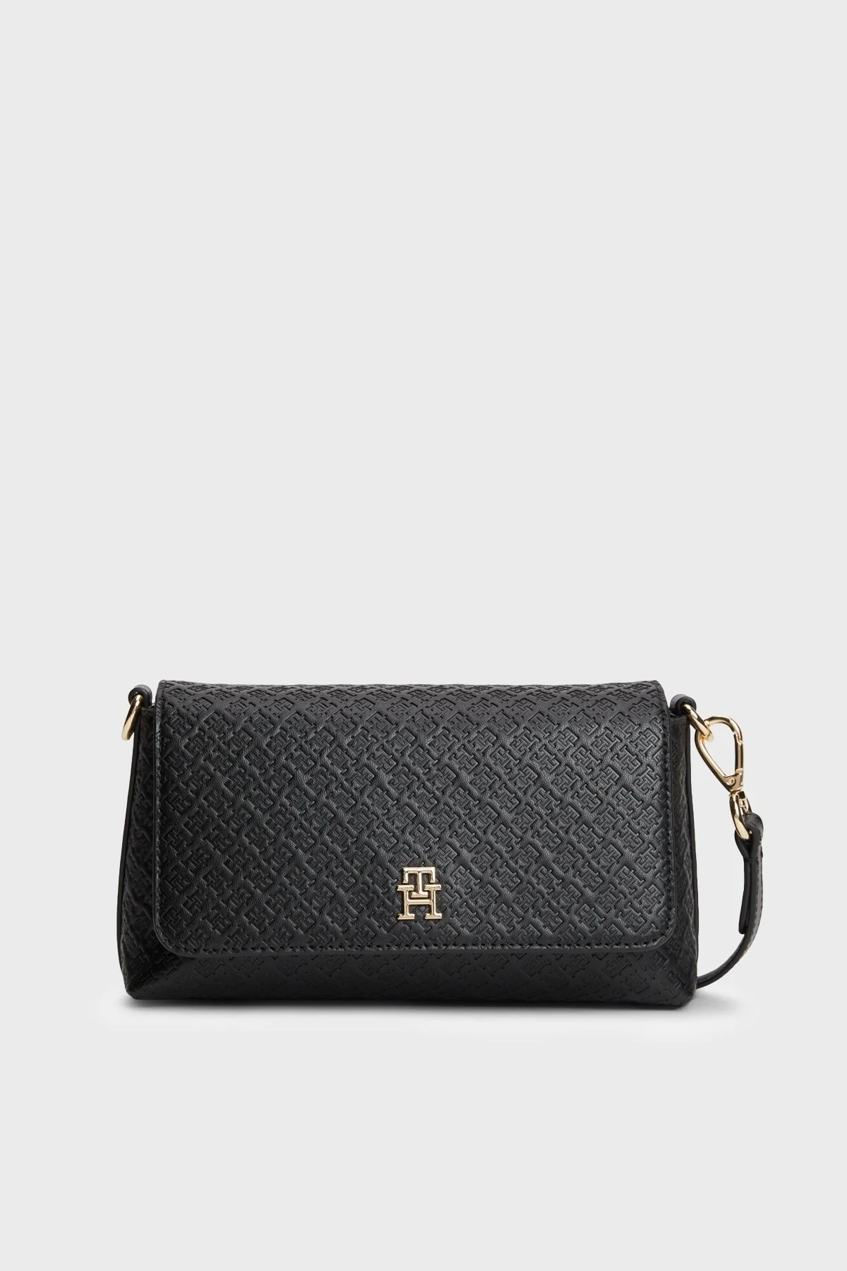Tommy Hilfiger Logolu Ayarlanabilir Askılı Kadın Çanta AW0AW18997 BDS Siyah - 1