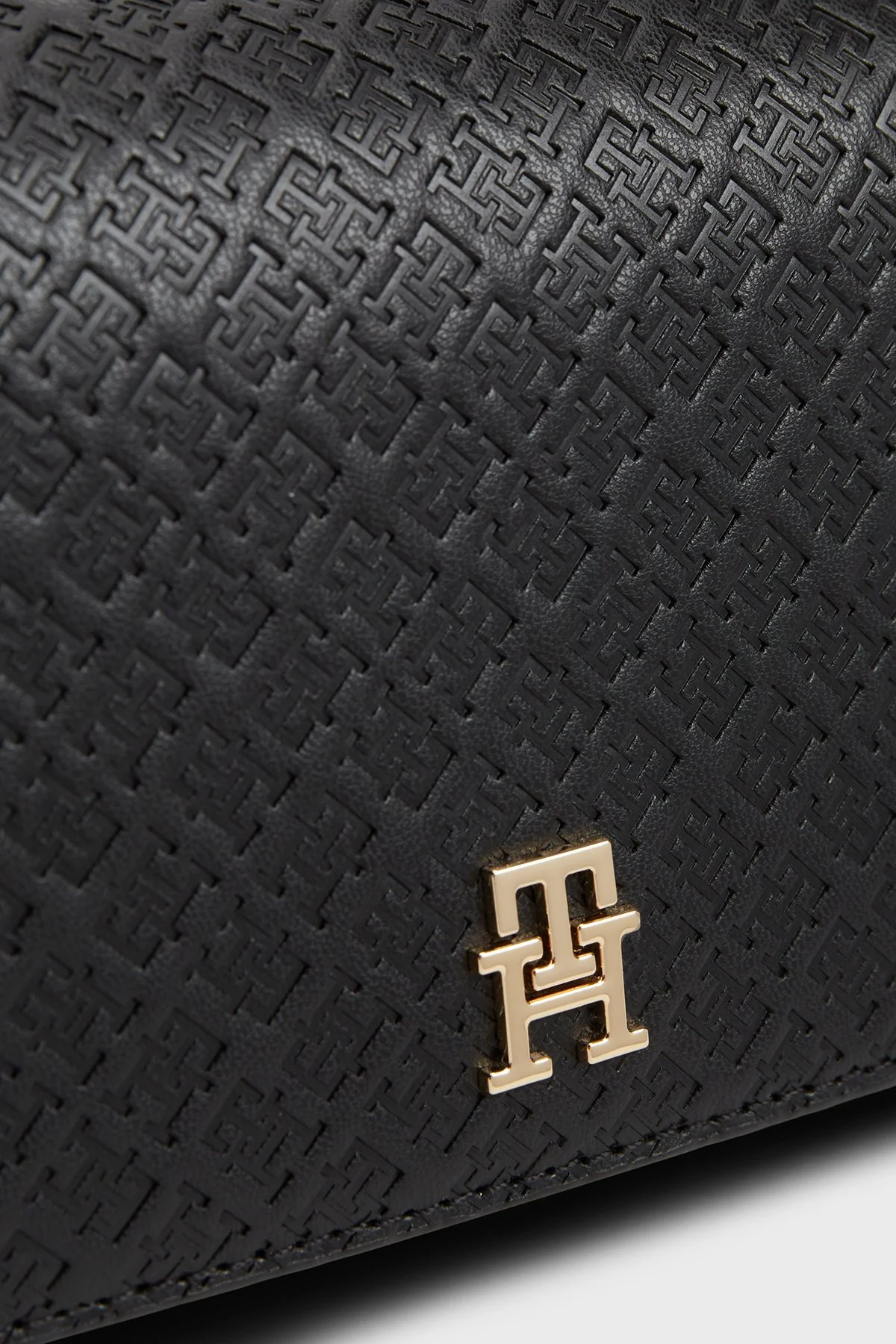 Tommy Hilfiger Logolu Ayarlanabilir Askılı Kadın Çanta AW0AW18997 BDS Siyah - 3