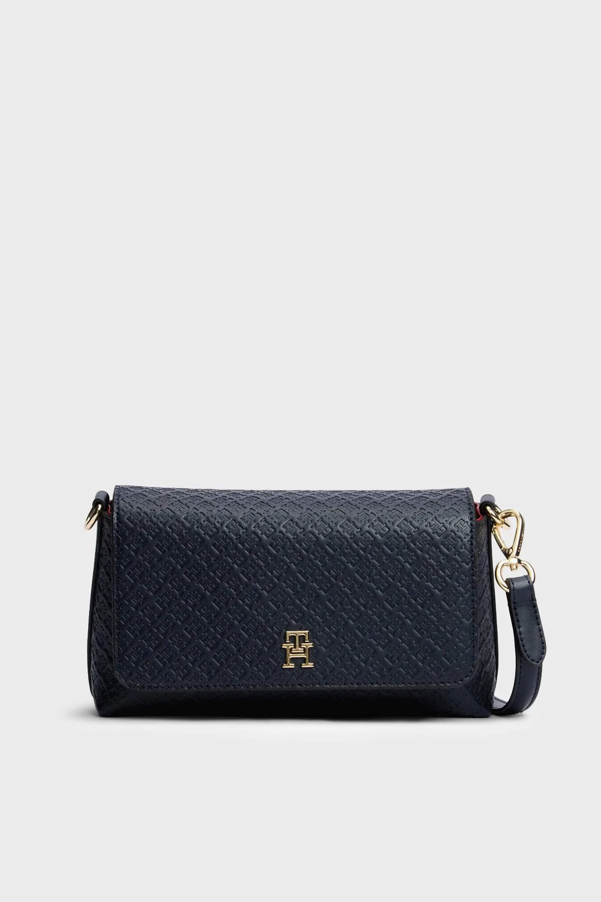 Tommy Hilfiger Logolu Ayarlanabilir Askılı Kadın Çanta AW0AW18997 DW6 Lacivert - 1