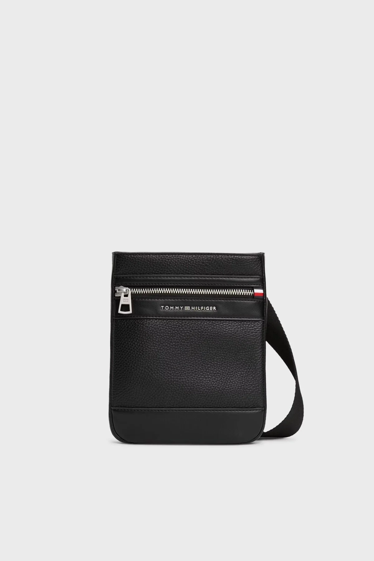 Tommy Hilfiger Logolu Ayarlanabilir Çapraz Askılı Erkek Çanta AM0AM13205 BDS SİYAH - 1