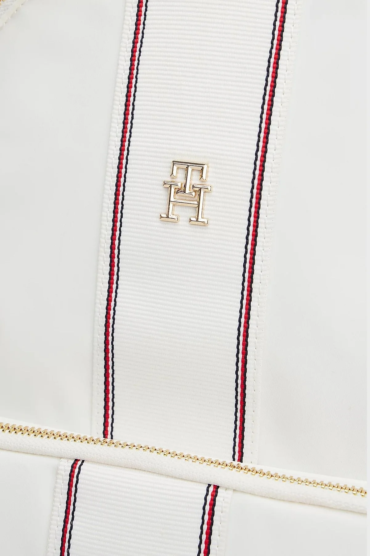 Tommy Hilfiger Logolu Ayarlanabilir Çift Askılı Bayan Sırt Çantası AW0AW17162 YBL BEYAZ - 5