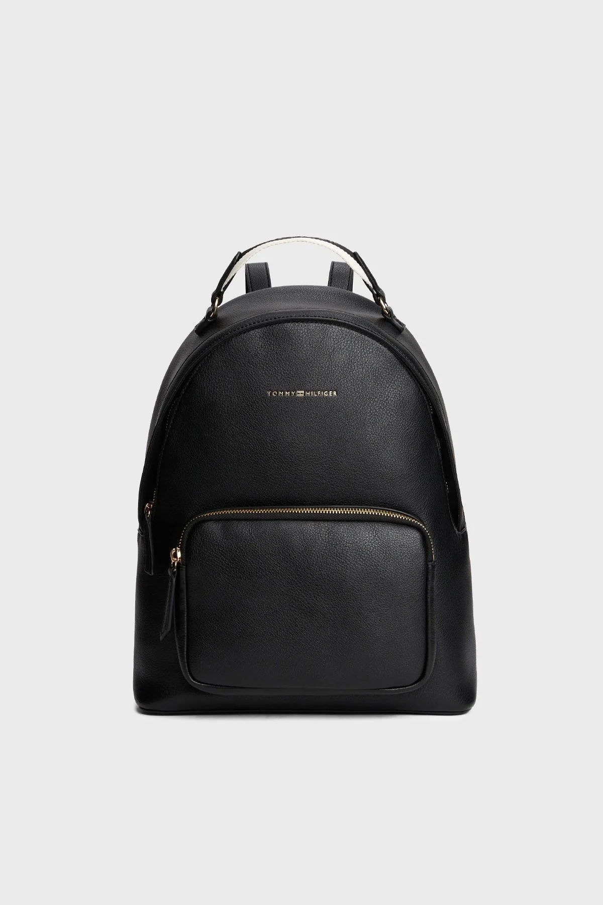 Tommy Hilfiger Logolu Ayarlanabilir Çift Askılı Bayan Sırt Çantası AW0AW17471 BDS SİYAH - 1