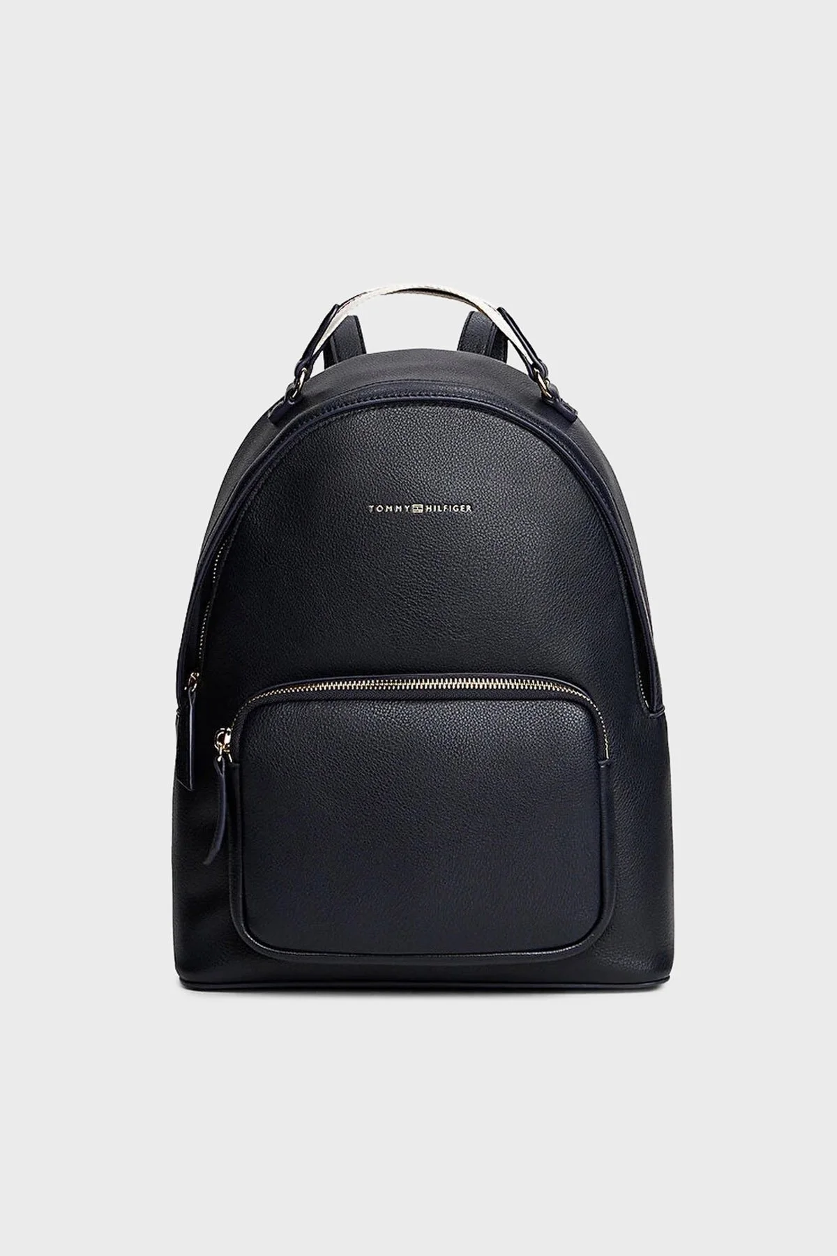 Tommy Hilfiger Logolu Ayarlanabilir Çift Askılı Sırt sı Bayan Çanta AW0AW17471 DW6 LACİVERT - 1