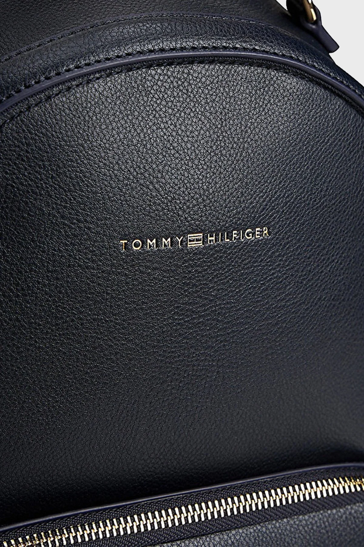 Tommy Hilfiger Logolu Ayarlanabilir Çift Askılı Sırt sı Bayan Çanta AW0AW17471 DW6 LACİVERT - 3