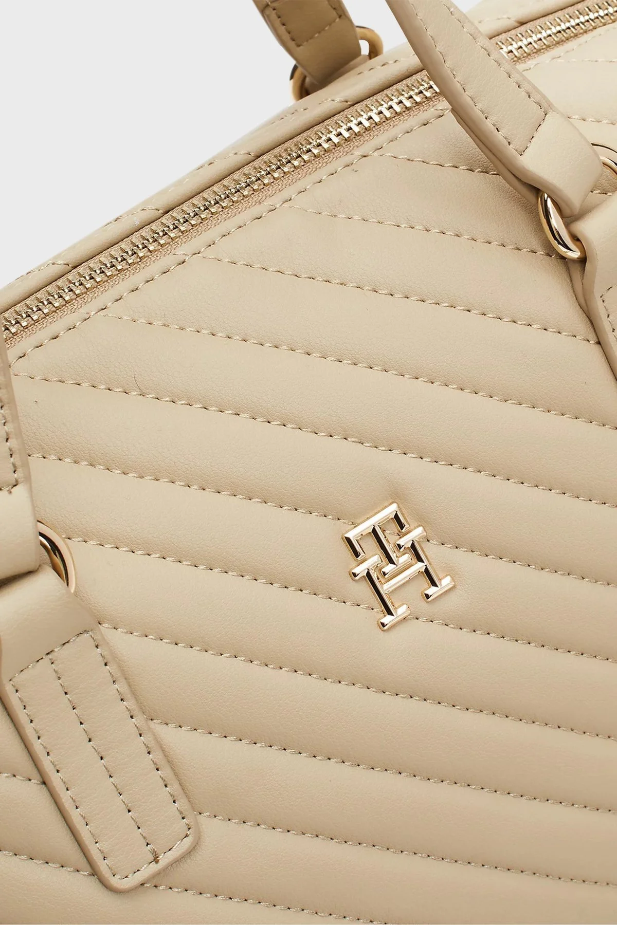 Tommy Hilfiger Logolu Ayarlanabilir Çıkarılabilir Çapraz Askılı Bayan Çanta AW0AW17012 AEG BEJ - 3