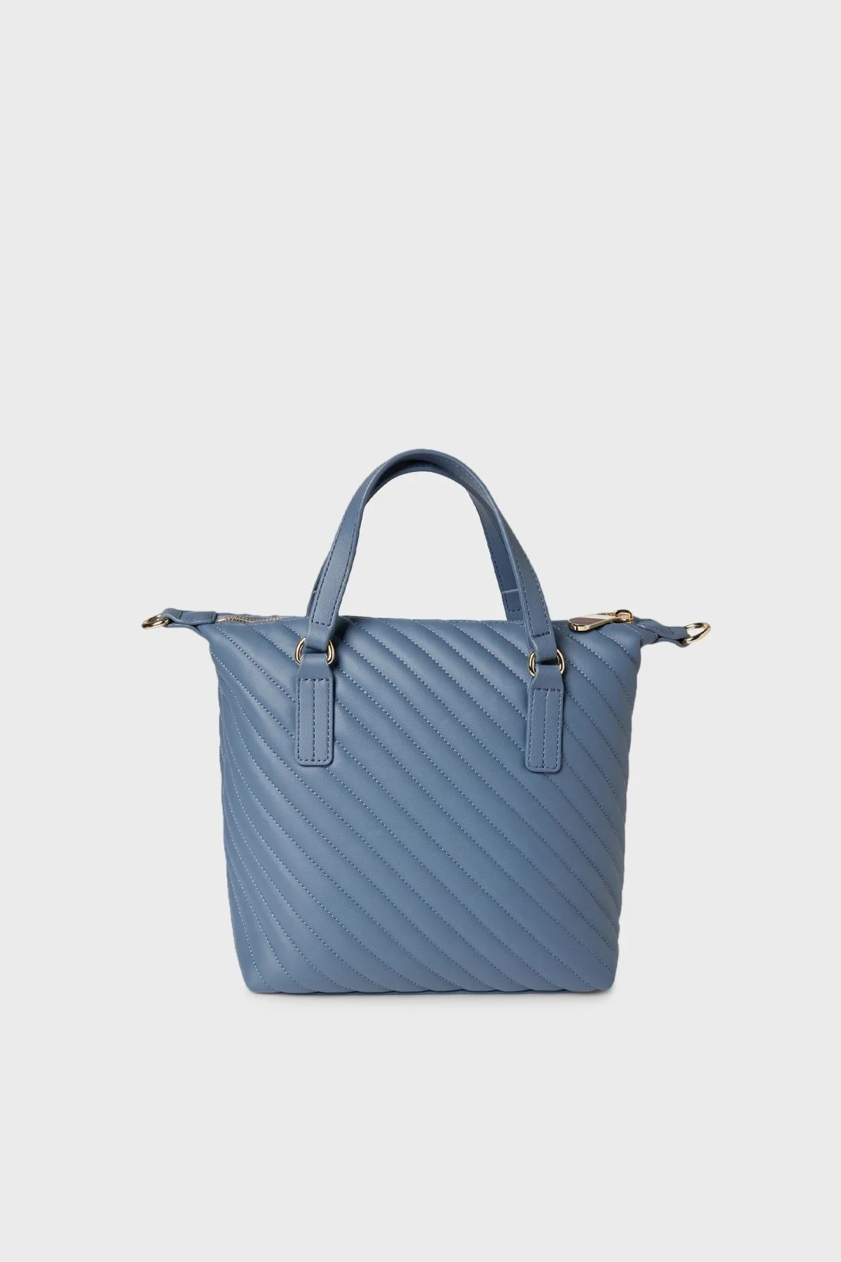 Tommy Hilfiger Logolu Ayarlanabilir Çıkarılabilir Çapraz Askılı Bayan Çanta AW0AW17012 C0Z MAVİ - 4