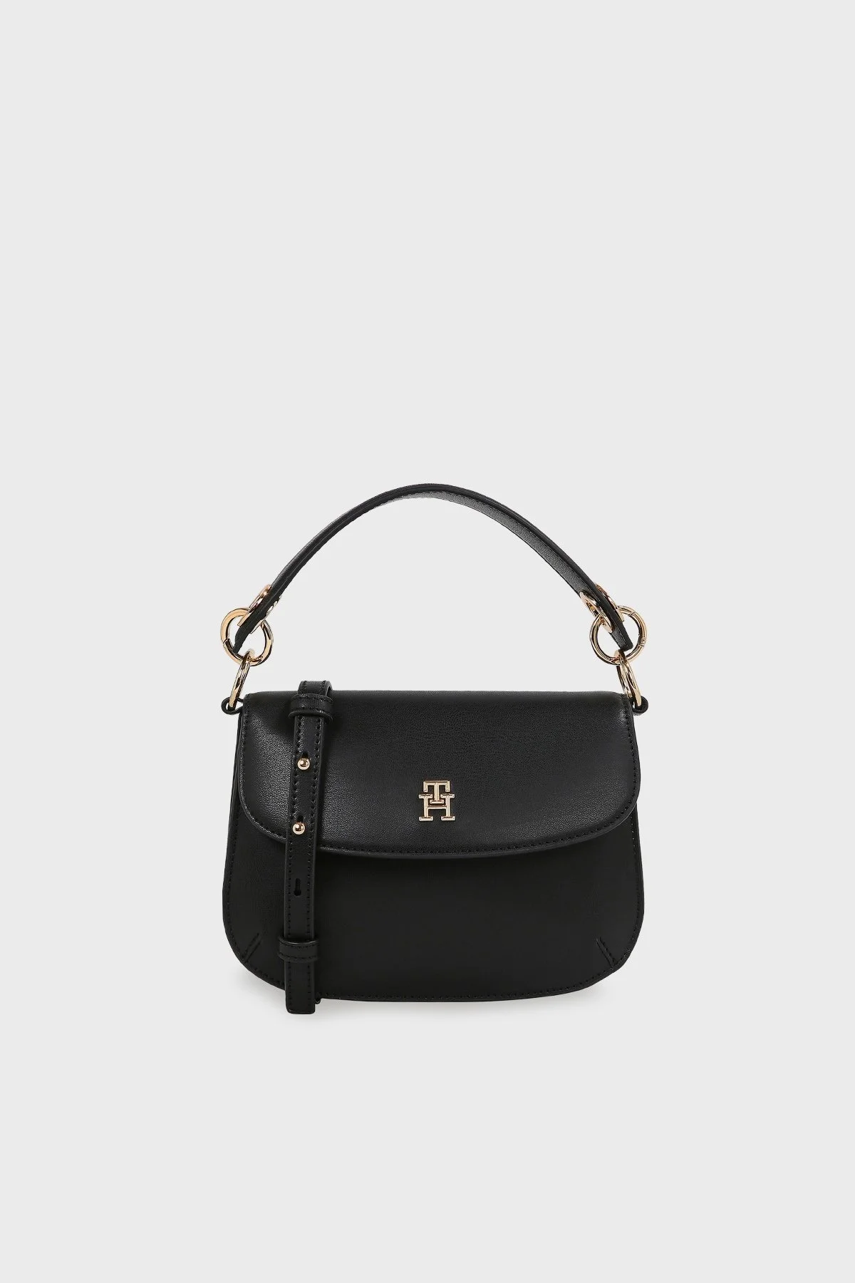Tommy Hilfiger Logolu Ayarlanabilir Çıkarılabilir Omuz Askılı Bayan Çanta AW0AW17022 BDS SİYAH - 5