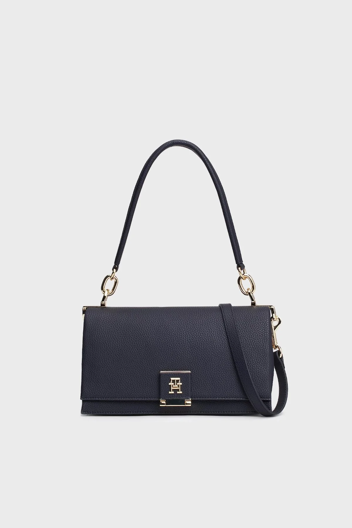 Tommy Hilfiger Logolu Ayarlanabilir Çıkarılabilir Omuz Askılı Bayan Çanta AW0AW17026 DW6 LACİVERT - 6