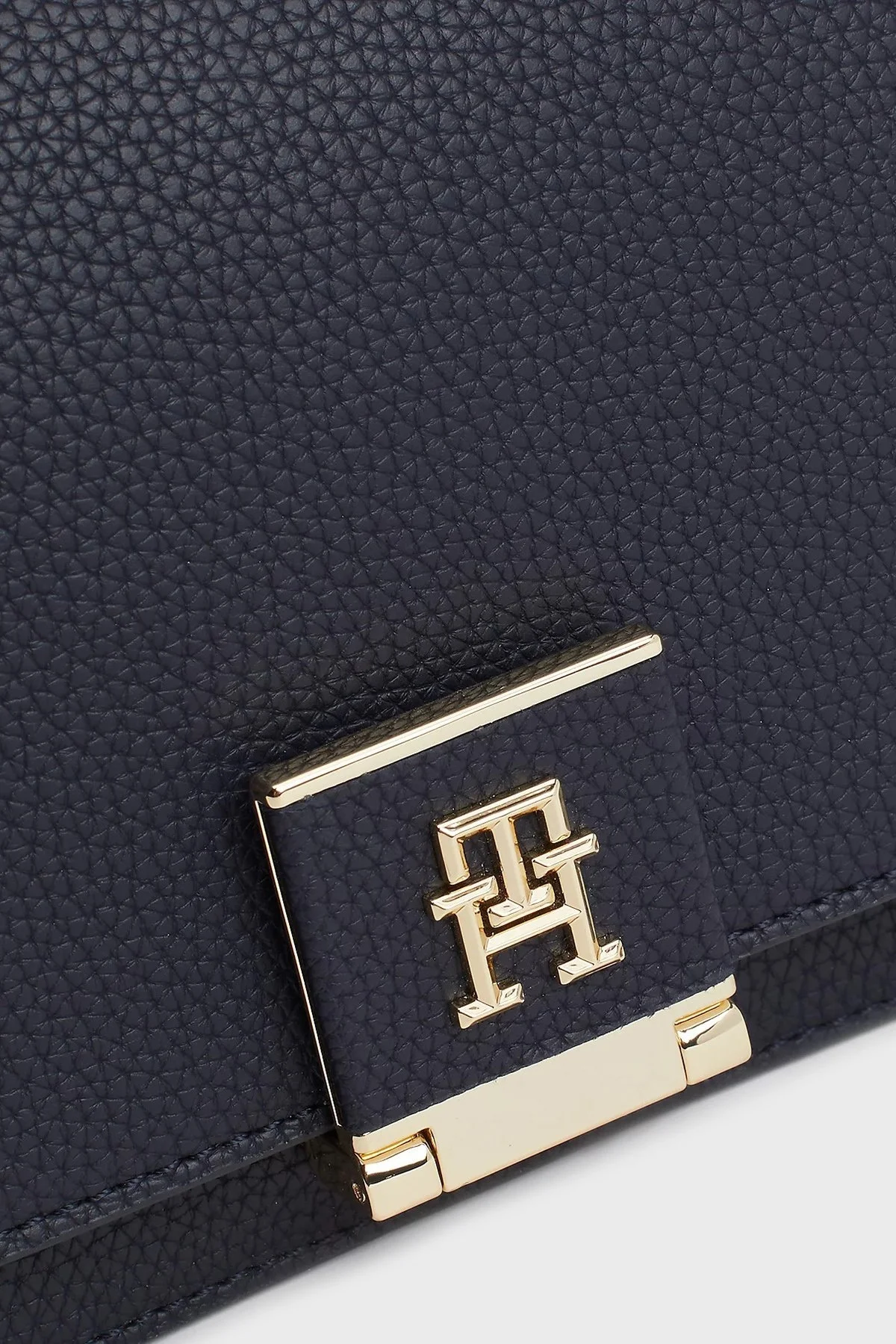 Tommy Hilfiger Logolu Ayarlanabilir Çıkarılabilir Omuz Askılı Bayan Çanta AW0AW17026 DW6 LACİVERT - 8