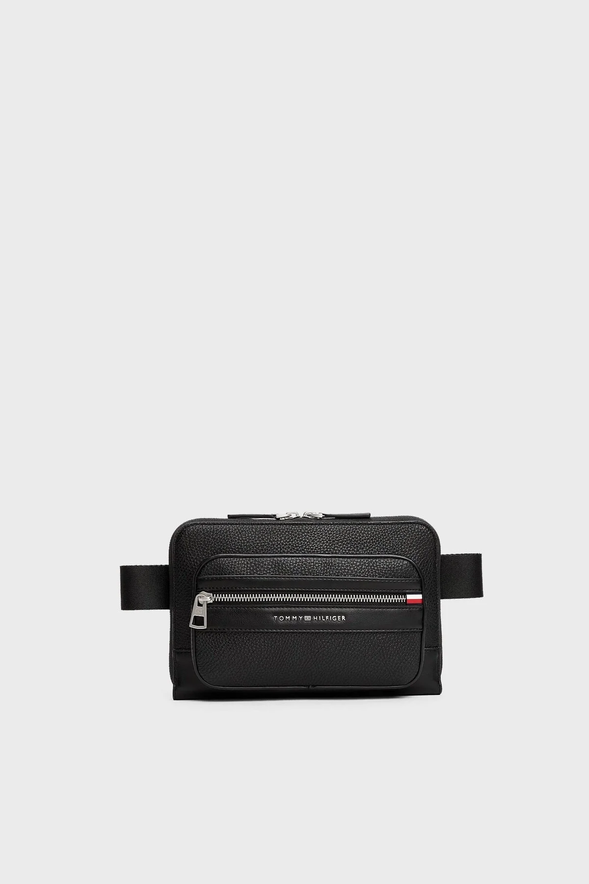 Tommy Hilfiger Logolu Ayarlanabilir Kayışlı Erkek Çanta AM0AM13352 BDS SİYAH - 6