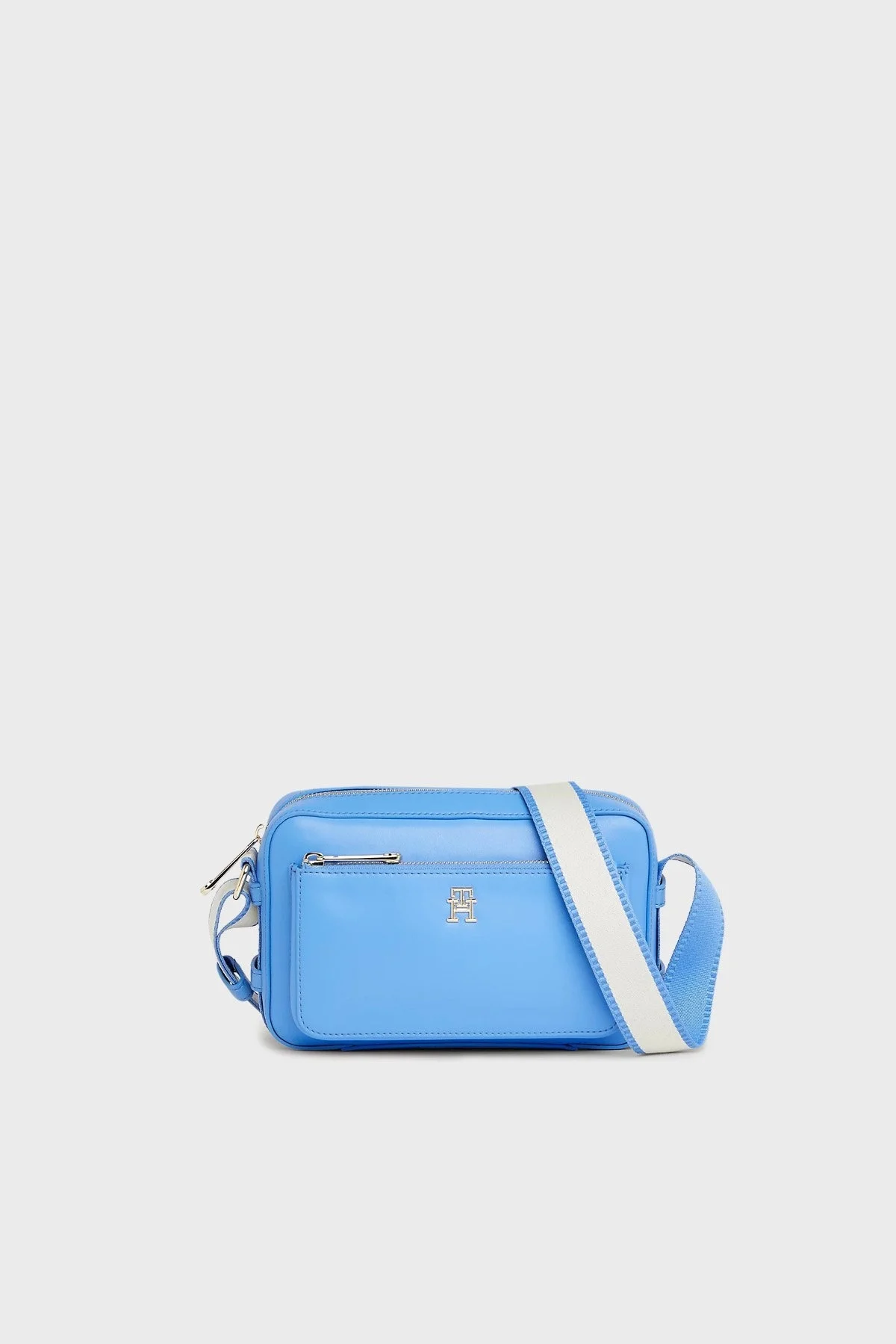 Tommy Hilfiger Logolu Ayarlanabilir Omuz Askılı Bayan Çanta AW0AW15991 C30 MAVİ - 1