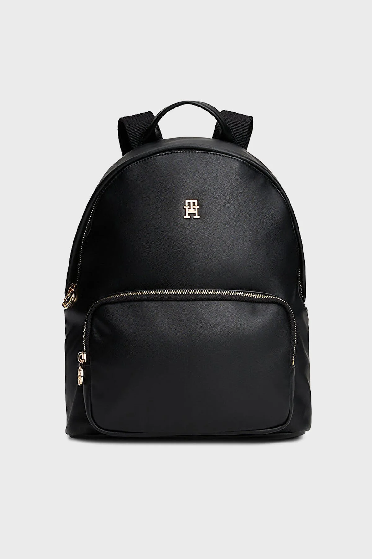 Tommy Hilfiger Logolu Ayarlanabilir Omuz Askılı Bayan Sırt Çantası AW0AW17652 BDS SİYAH - 1