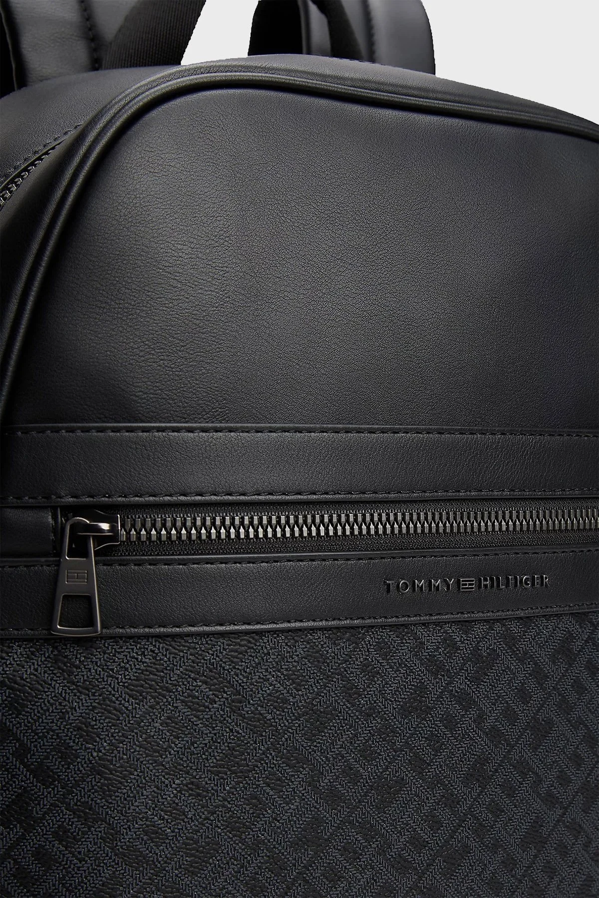 Tommy Hilfiger Logolu Ayarlanabilir Omuz Askılı Erkek Sırt Çantası AM0AM13490 BDS SİYAH - 5