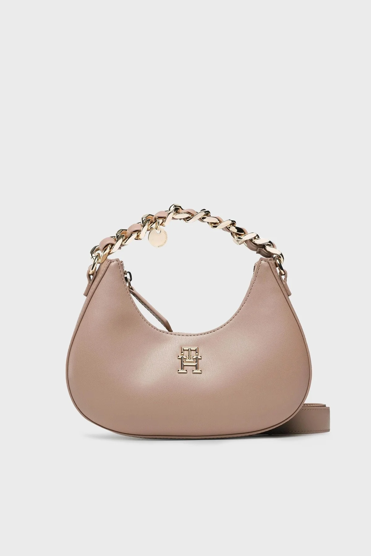 Tommy Hilfiger Logolu Ayarlanabilir ve Çıkarılabilir Uzatma Askılı Bayan Çanta AW0AW14180 GUP VİZON - 1