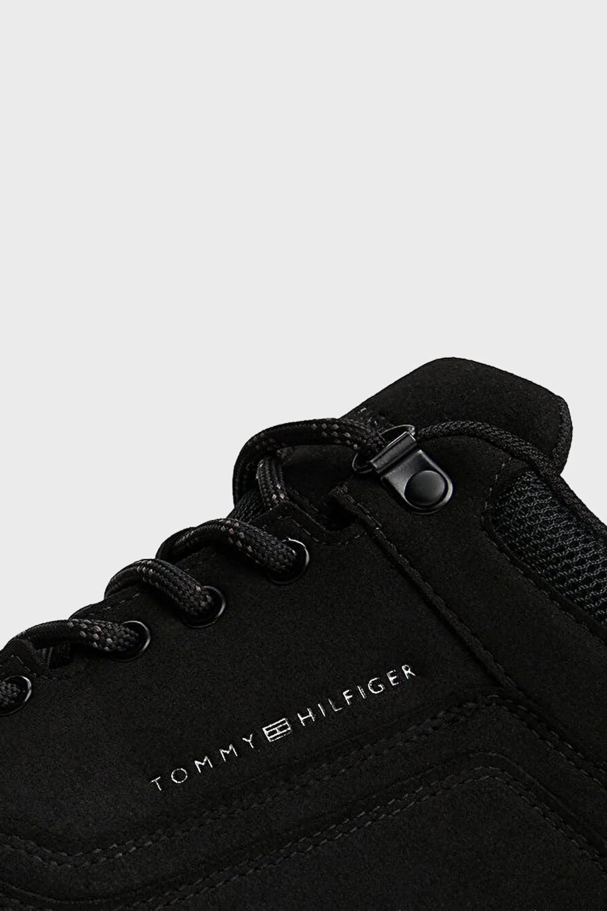 Tommy Hilfiger Logolu Bağcıklı Sneaker Erkek Ayakkabı FM0FM0565 5BDS SİYAH - 3