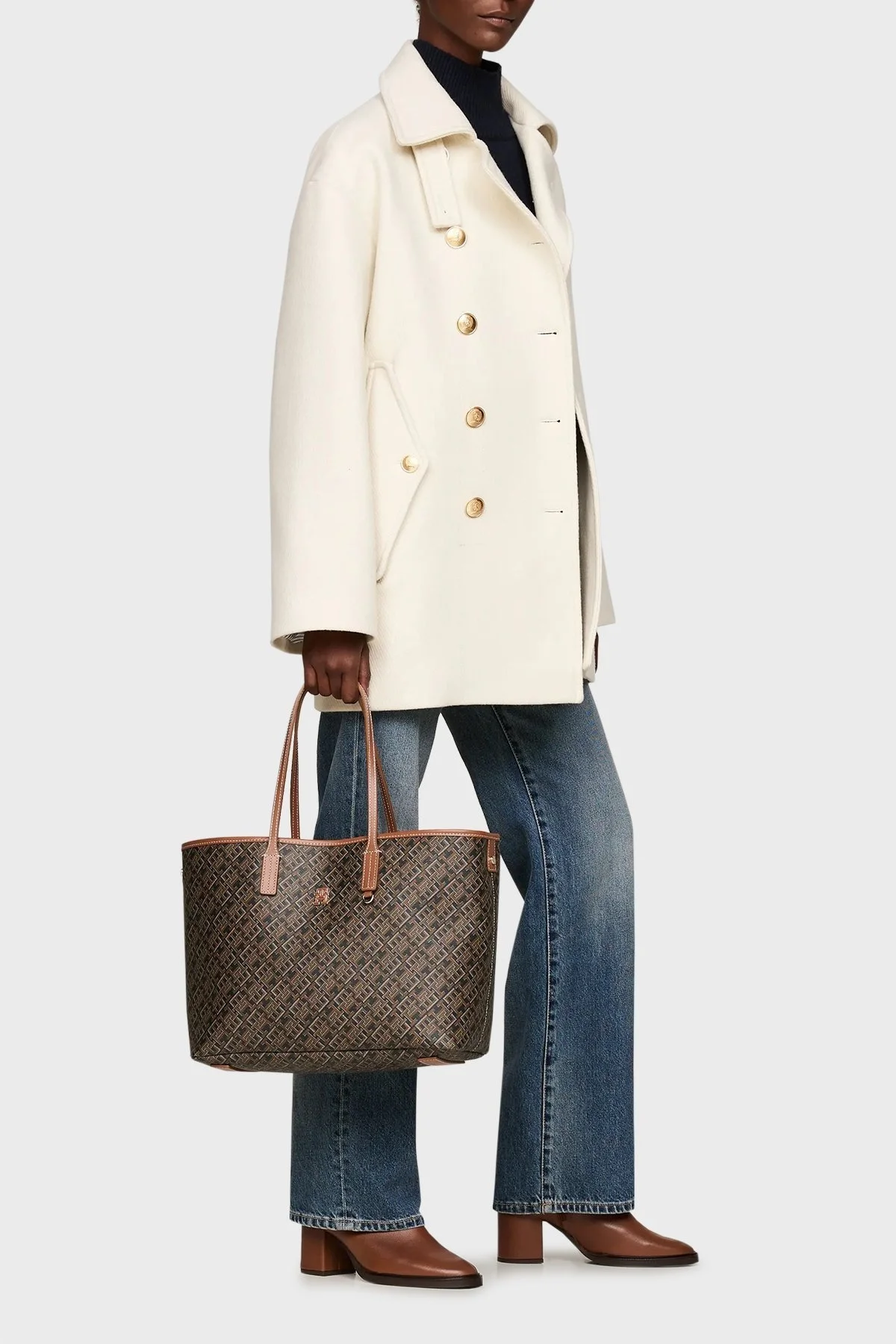 Tommy Hilfiger Logolu Bayan Çanta AW0AW16441 0GJ SİYAH - 7