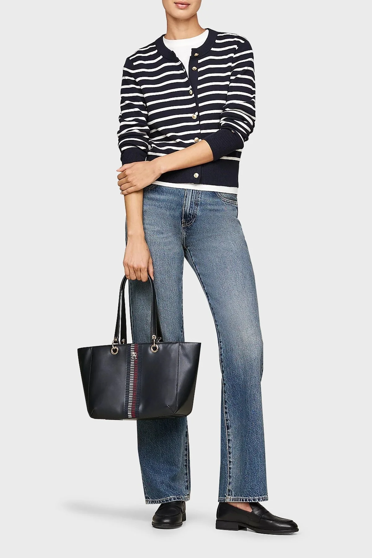 Tommy Hilfiger Logolu Bayan Çanta AW0AW17112 DW6 LACİVERT - 3