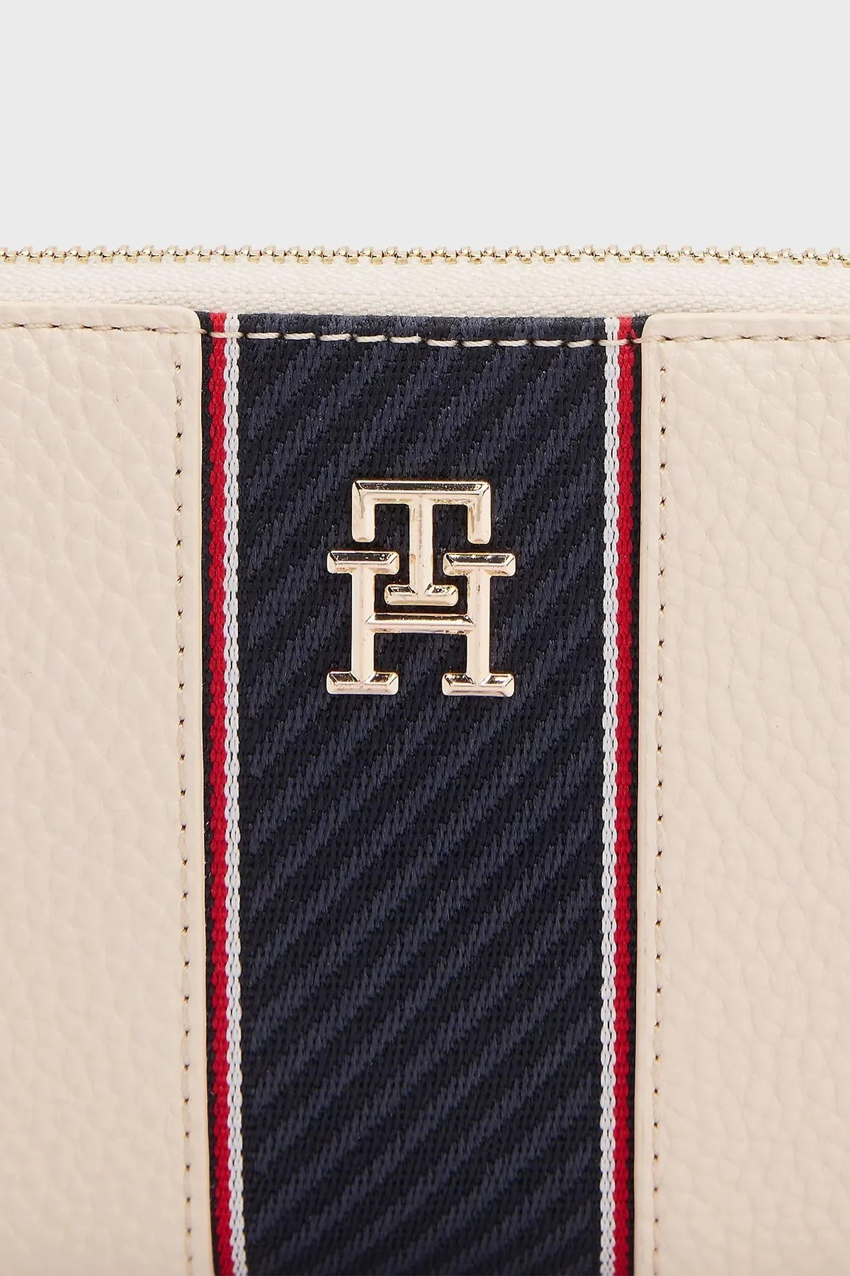 Tommy Hilfiger Logolu Bayan Cüzdan AW0AW16921 AA8 BEJ - 3